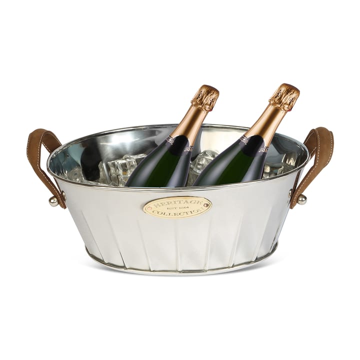 Heritage champagnekoeler met leren handvat - 30 cm - Culinary Concepts