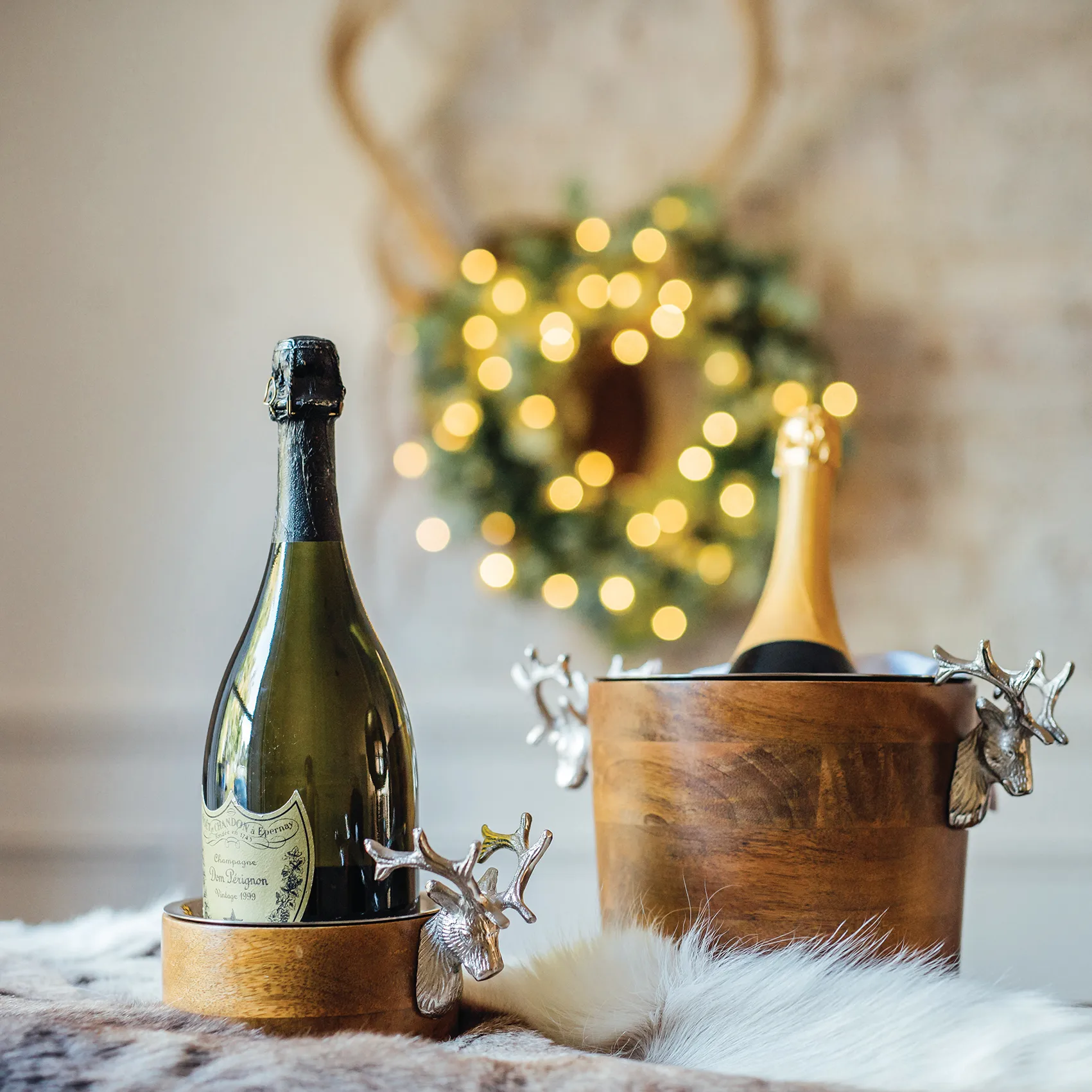 Huntsman flessenonderzetter hert mangohout, 13 cm Culinary Concepts