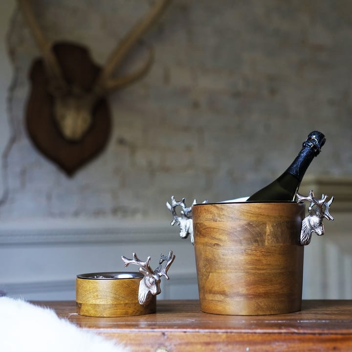 Huntsman wijnkoeler hert mangohout - 20 cm - Culinary Concepts
