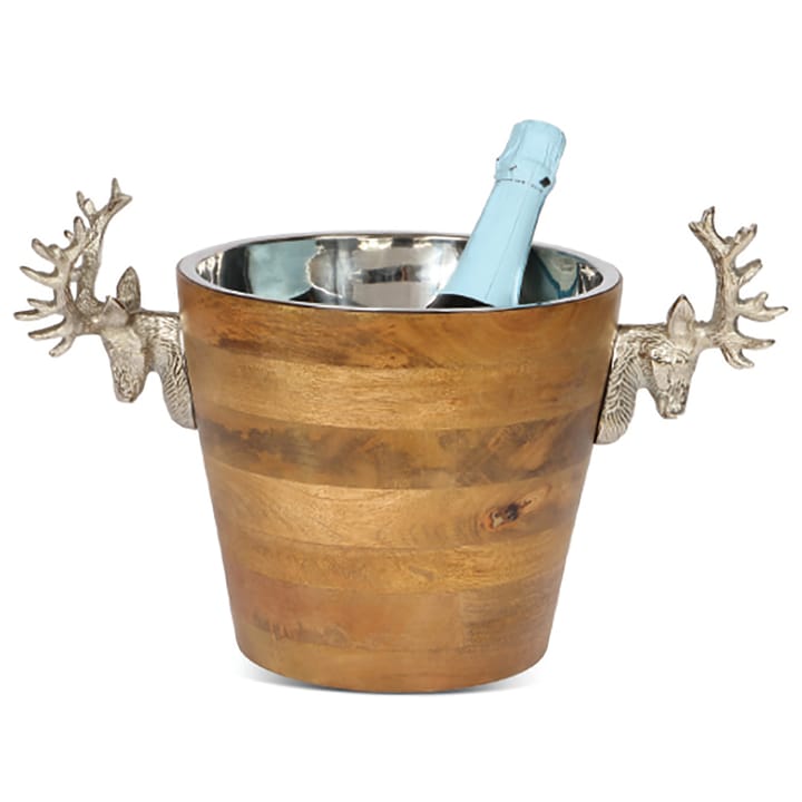 Huntsman wijnkoeler hert mangohout - 20 cm - Culinary Concepts
