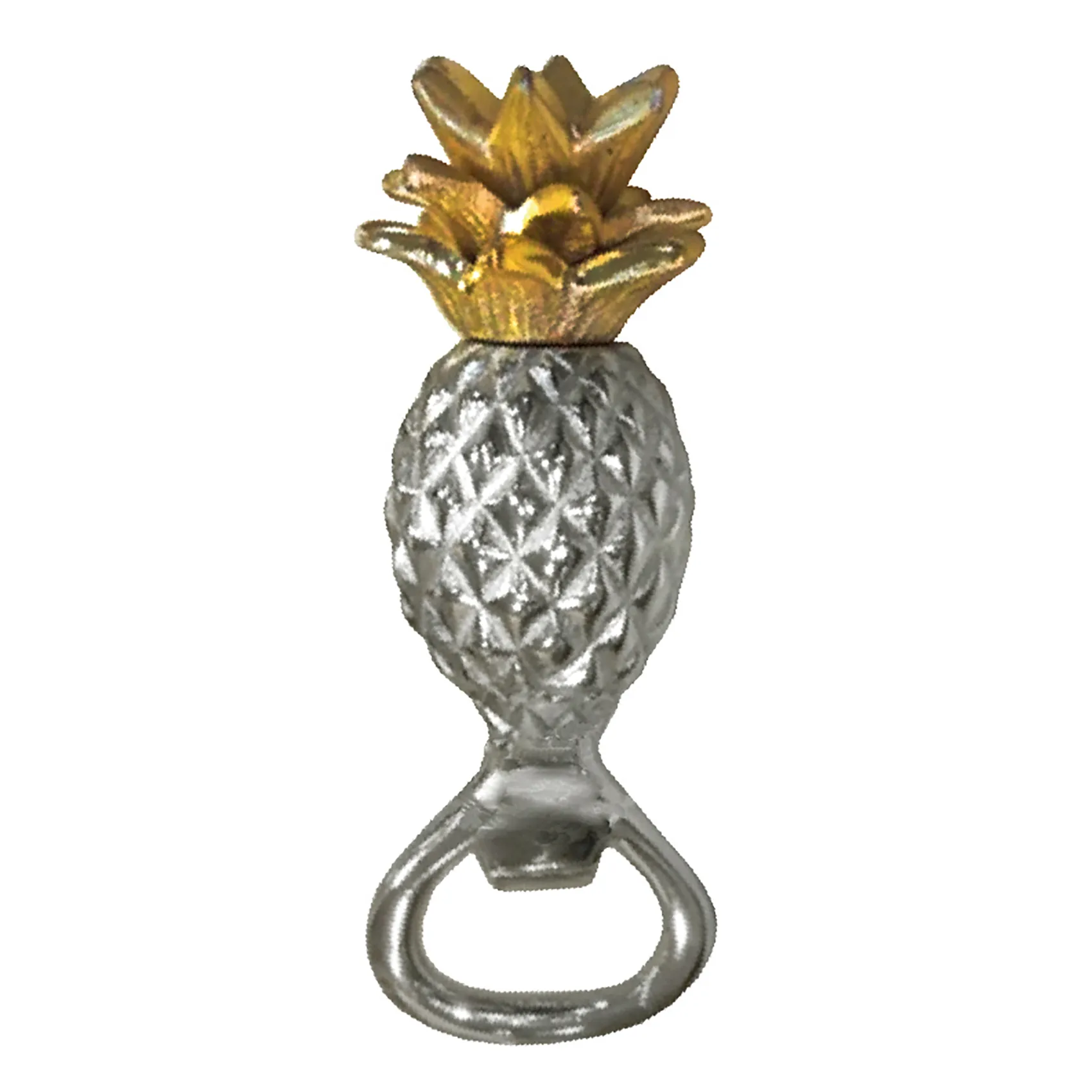 Pineapple flessenopener ananas, Zilver-goud Culinary Concepts