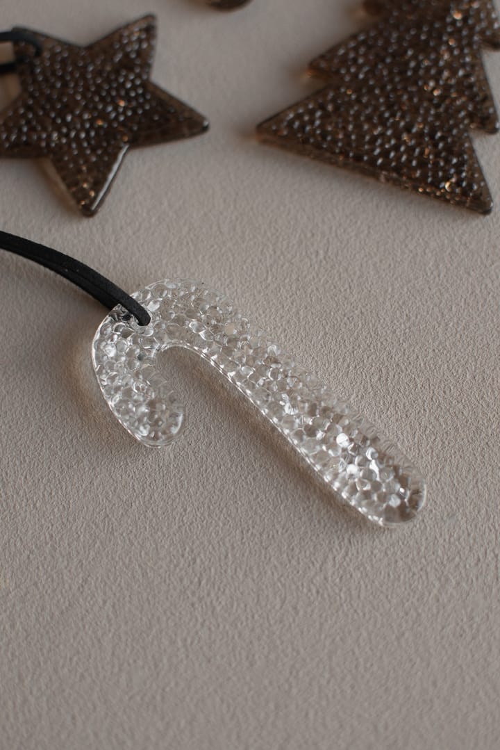Airy hanging candy cane decoratiehanger, Clear DBKD