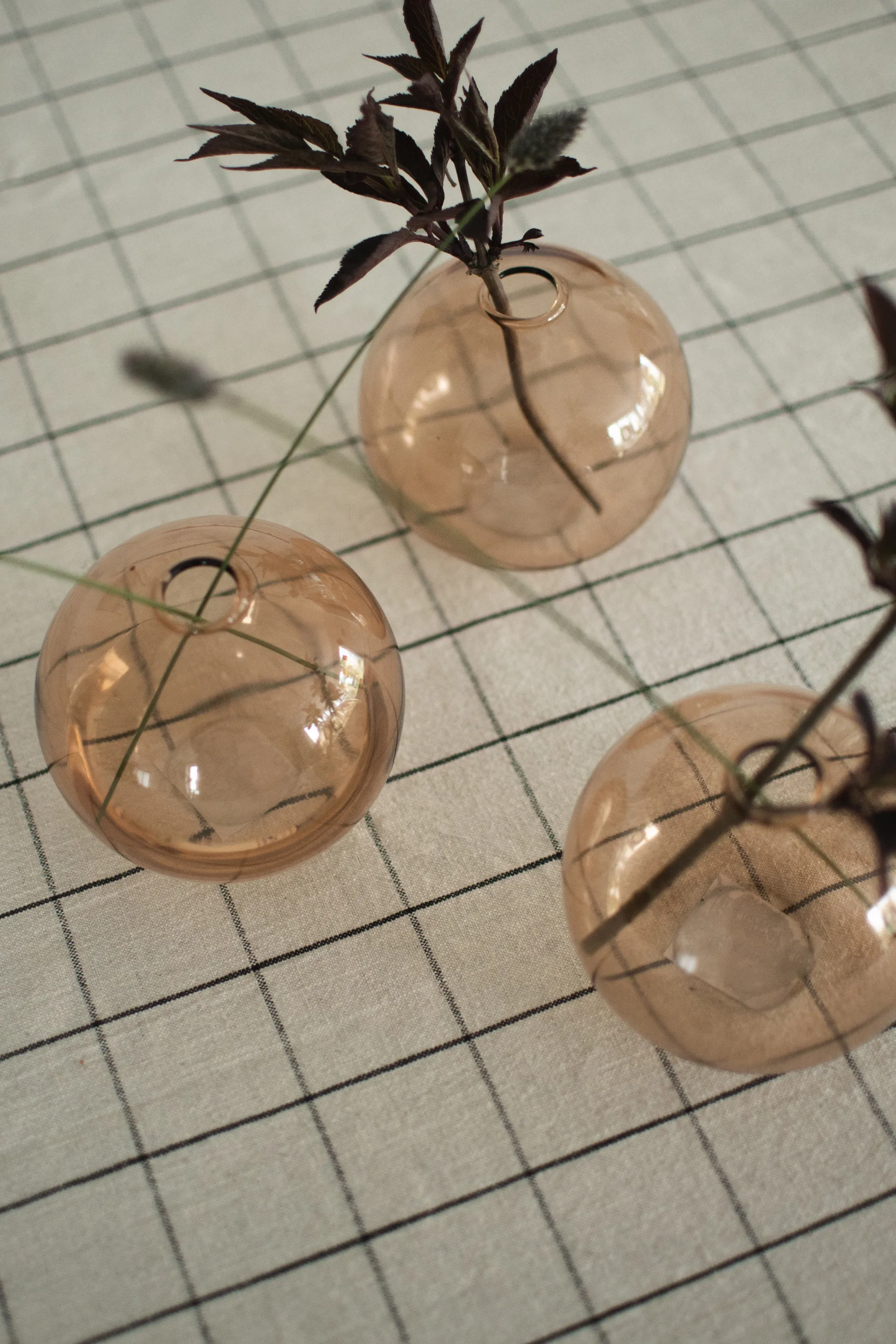 Ball vaas Ø10 cm, Beige DBKD