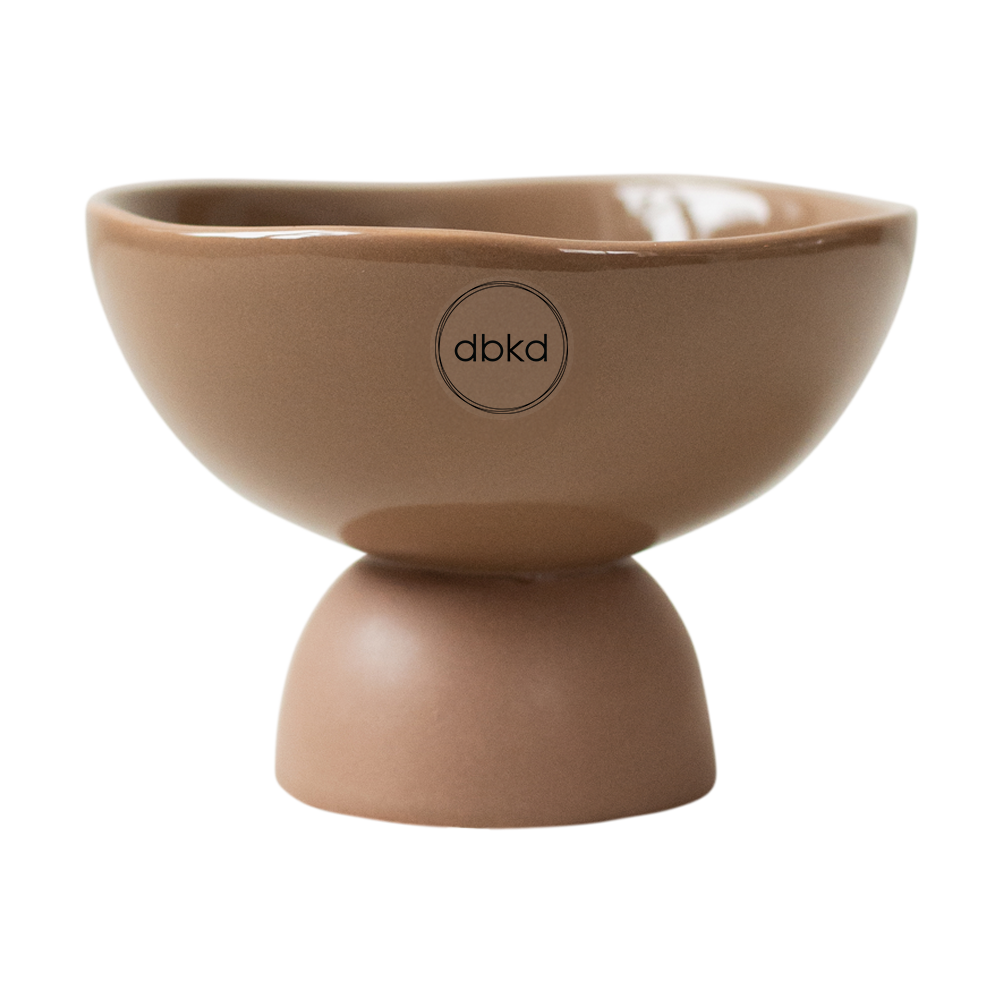 DBKD Base Dome schaal S o12 cm Nougat | Scandinavisch Interieur | Decoratieve schalen | Bruin