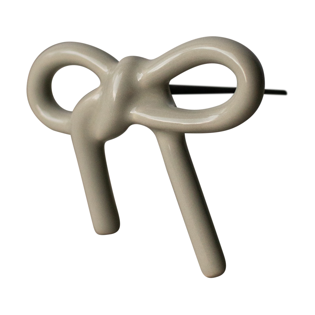 DBKD Bow bloemdecoratie Shiny mole | Scandinavisch Interieur | Decoratieve accessoires | Beige