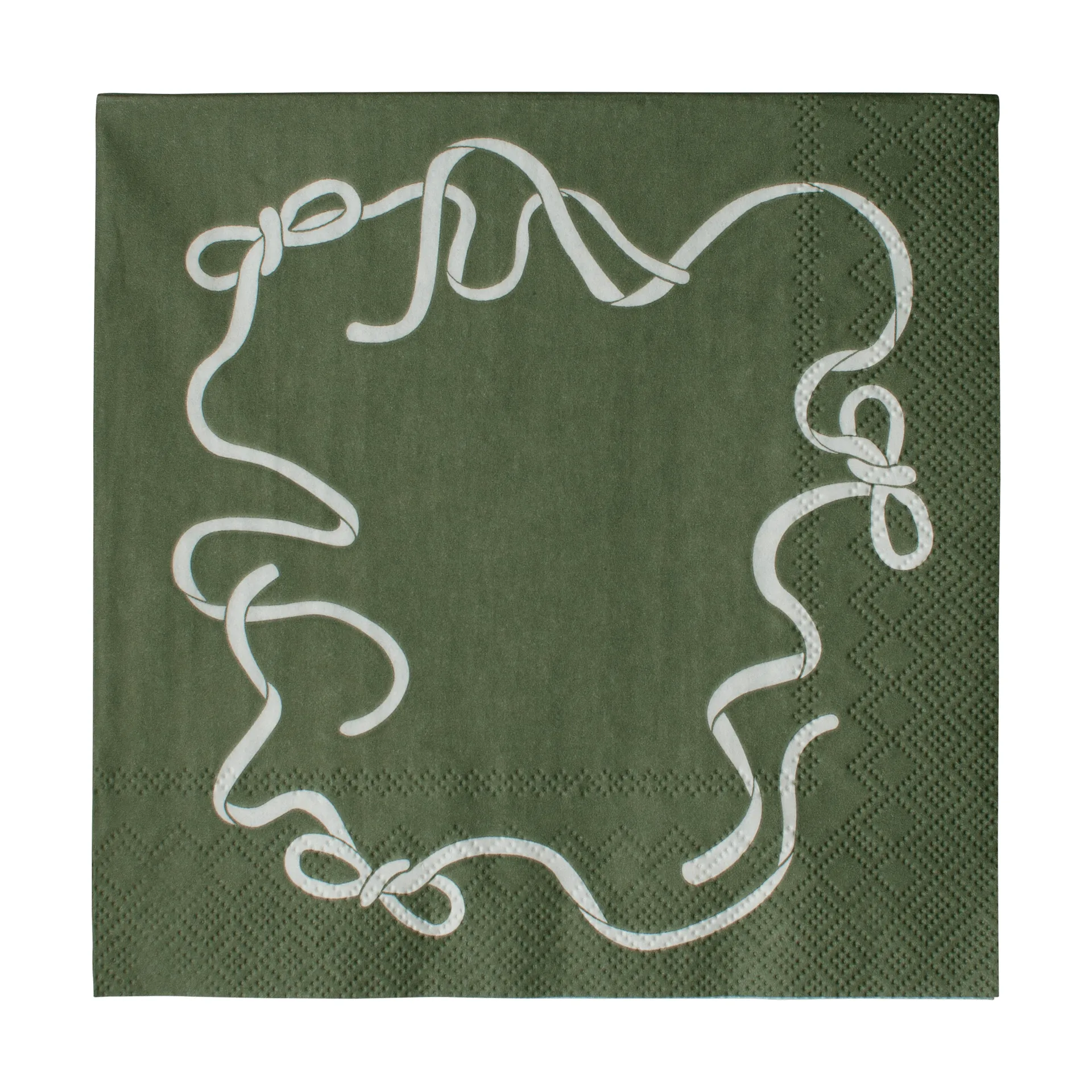 Bow papieren servet 33x33 cm 20-pack, Green DBKD