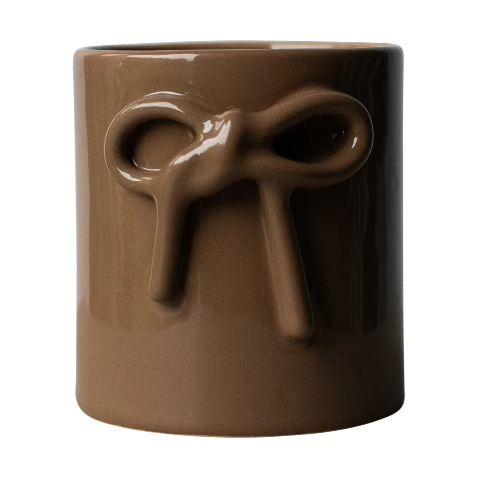 Bow pot Ø11 cm, Shiny nougat DBKD