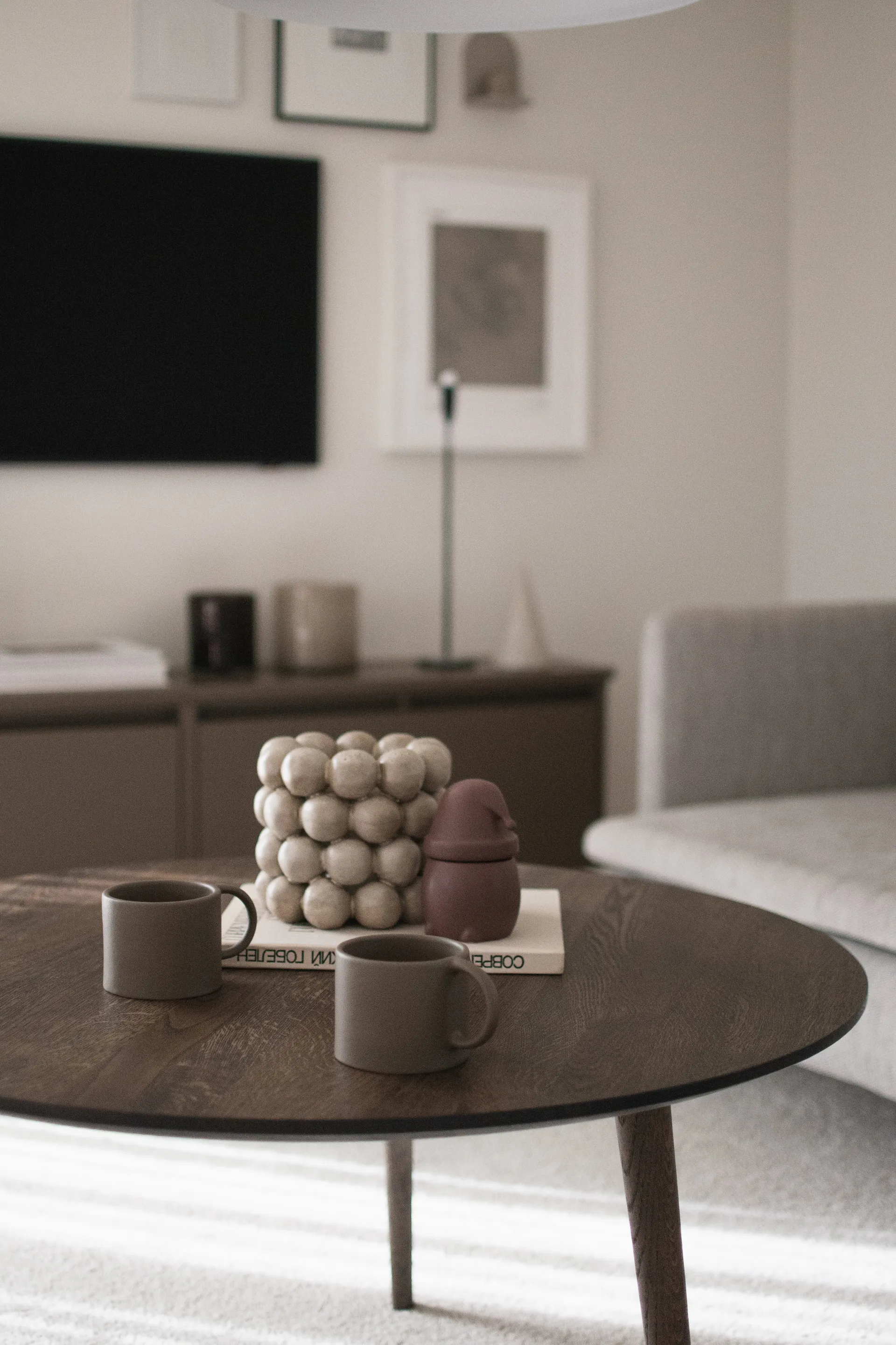 Bright kaarsenhouder Ø17 cm, Beige DBKD