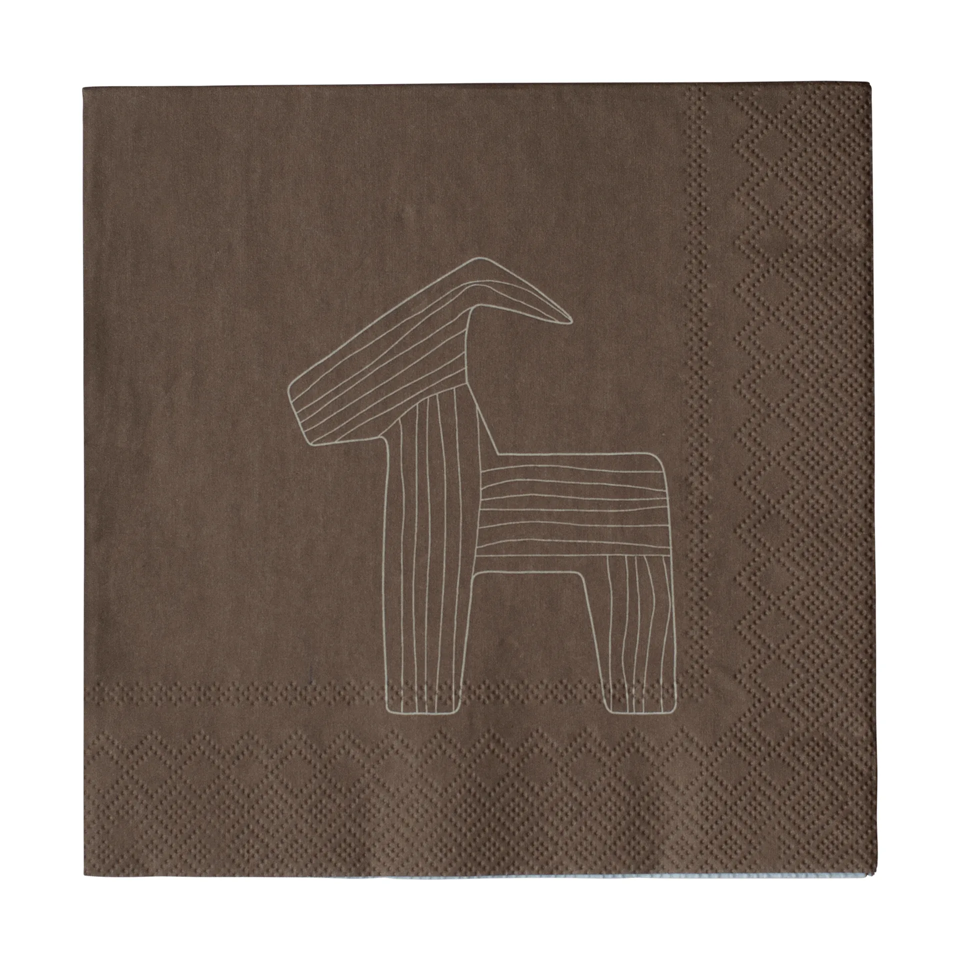 Bruse papieren servet 33x33 cm 20-pack, Brown DBKD