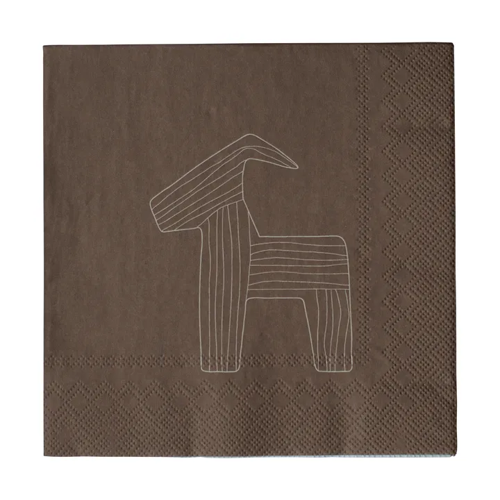 Bruse papieren servet 33x33 cm 20-pack - Brown - DBKD