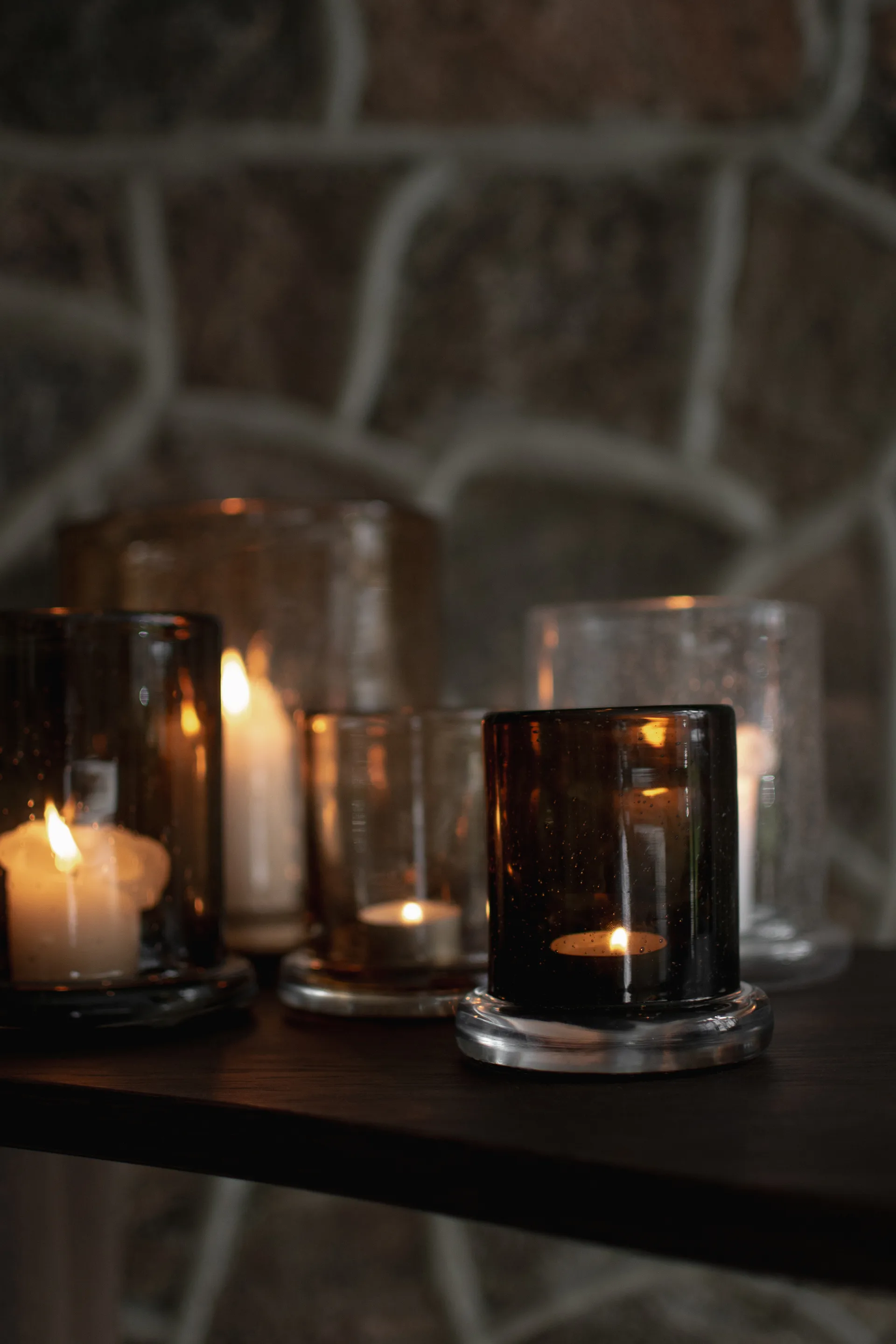 Bubble kaarsenhouder Ø10 cm, Brown DBKD