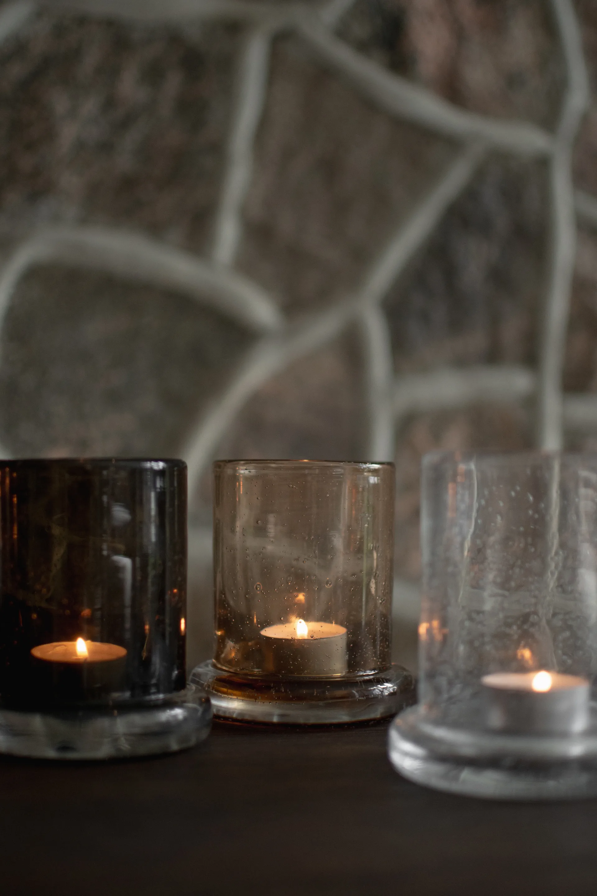 Bubble kaarsenhouder Ø10 cm, Brown DBKD