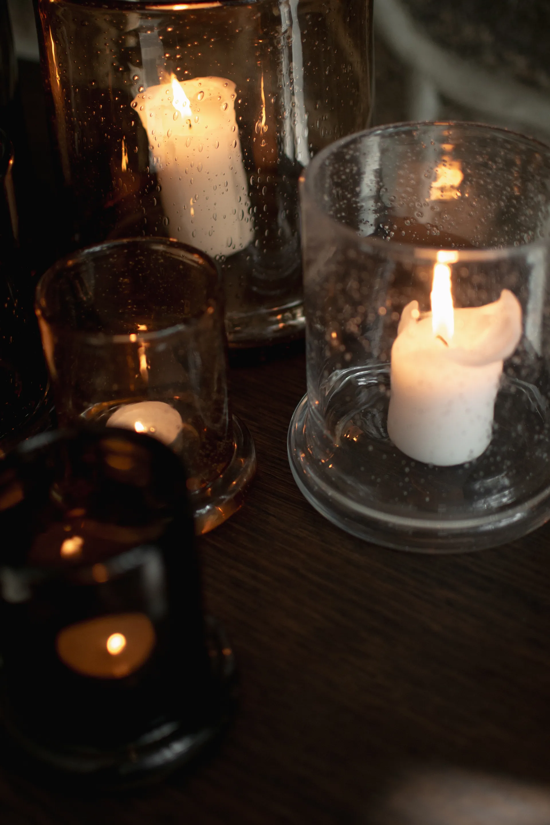 Bubble kaarsenhouder Ø14 cm, Clear DBKD