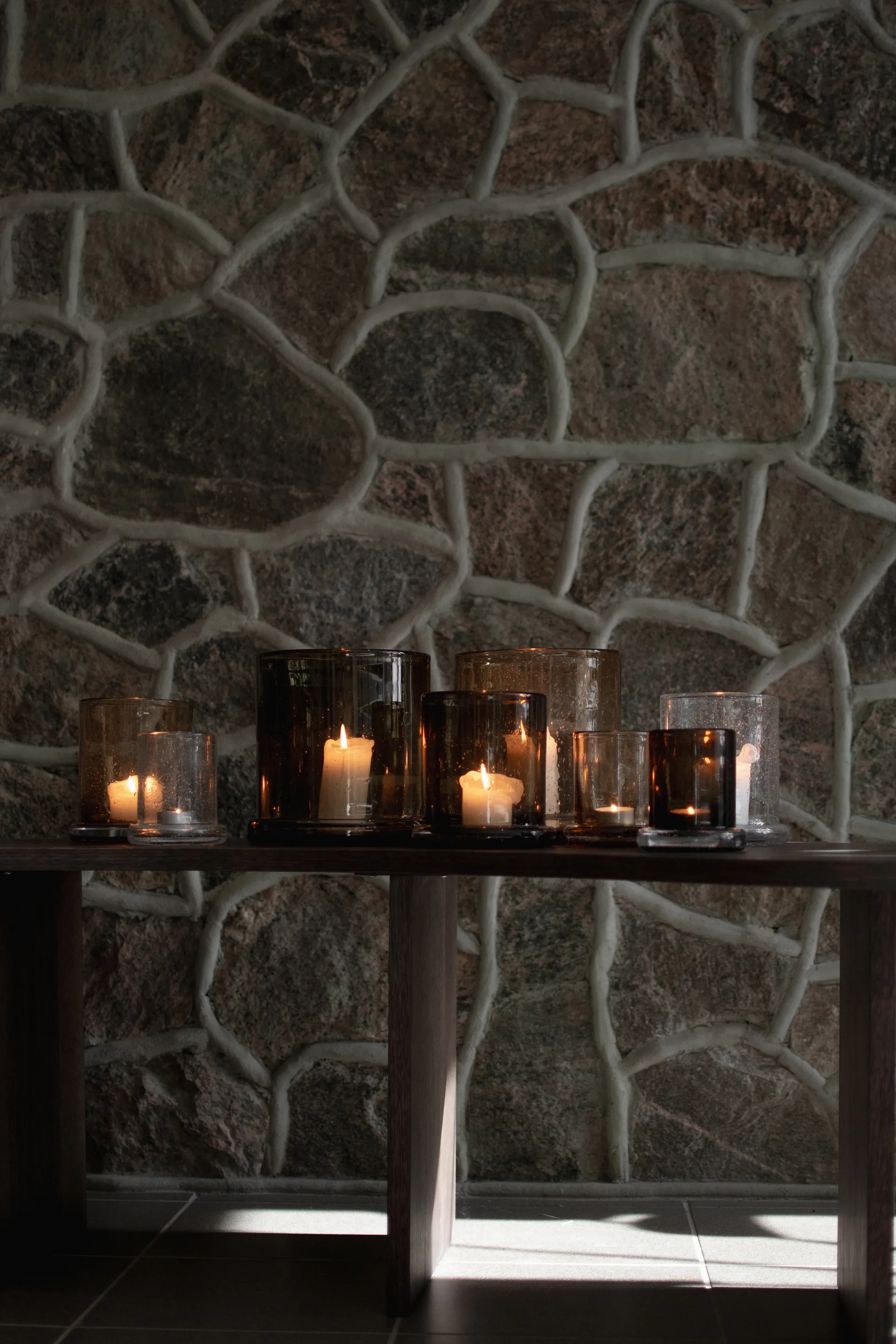 Bubble kaarsenhouder Ø14 cm, Rust DBKD