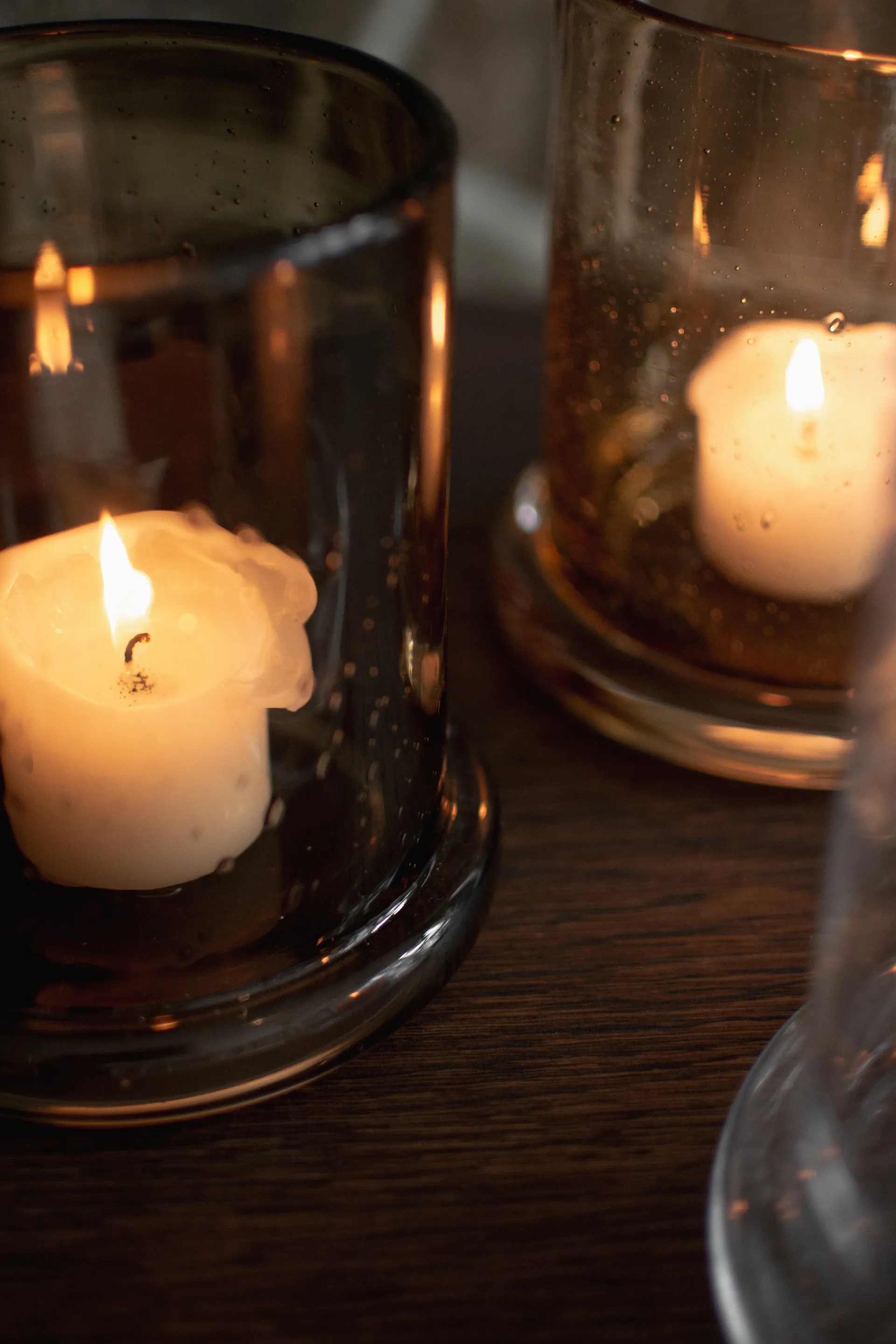 Bubble kaarsenhouder Ø20 cm, Brown DBKD