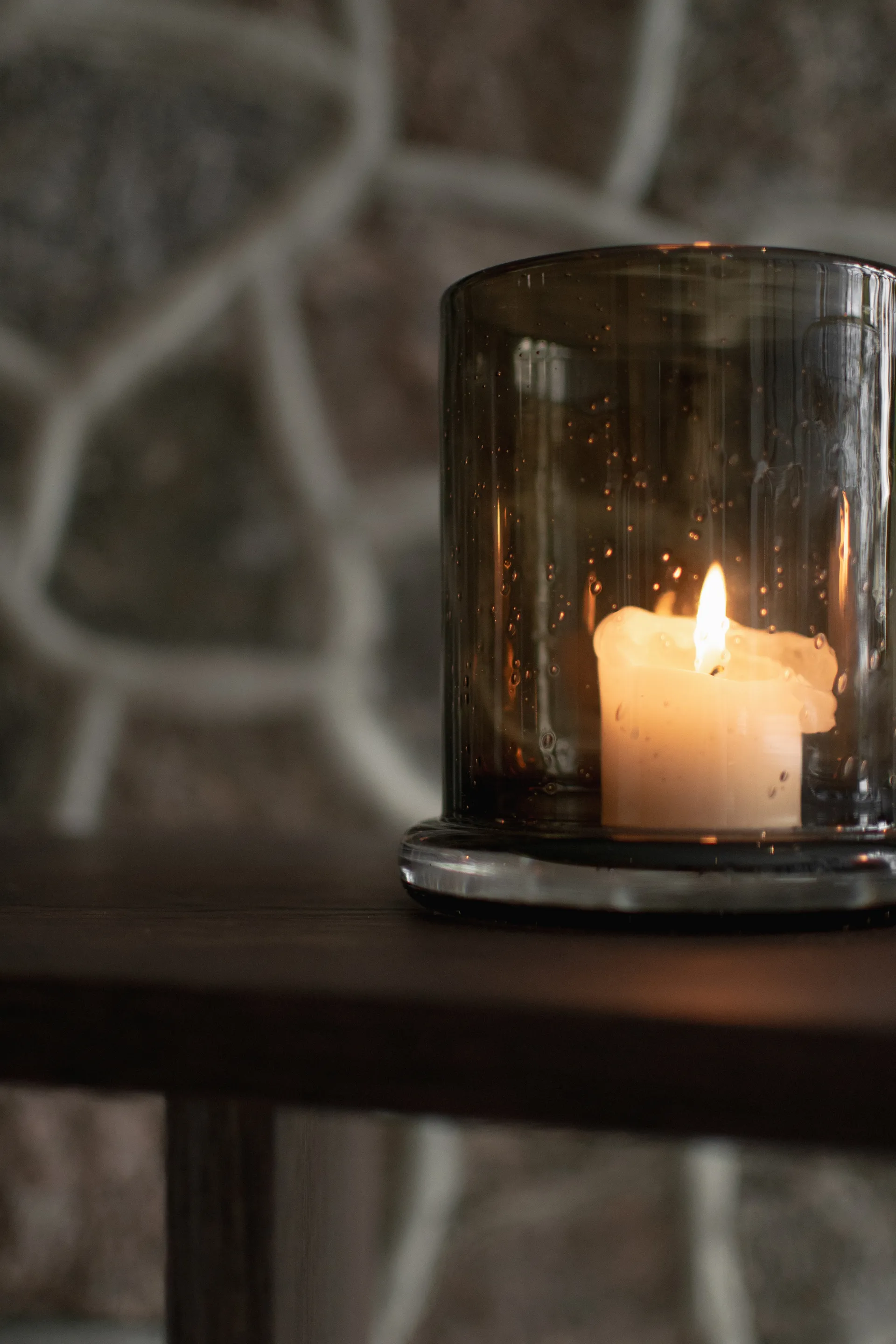 Bubble kaarsenhouder Ø20 cm, Brown DBKD