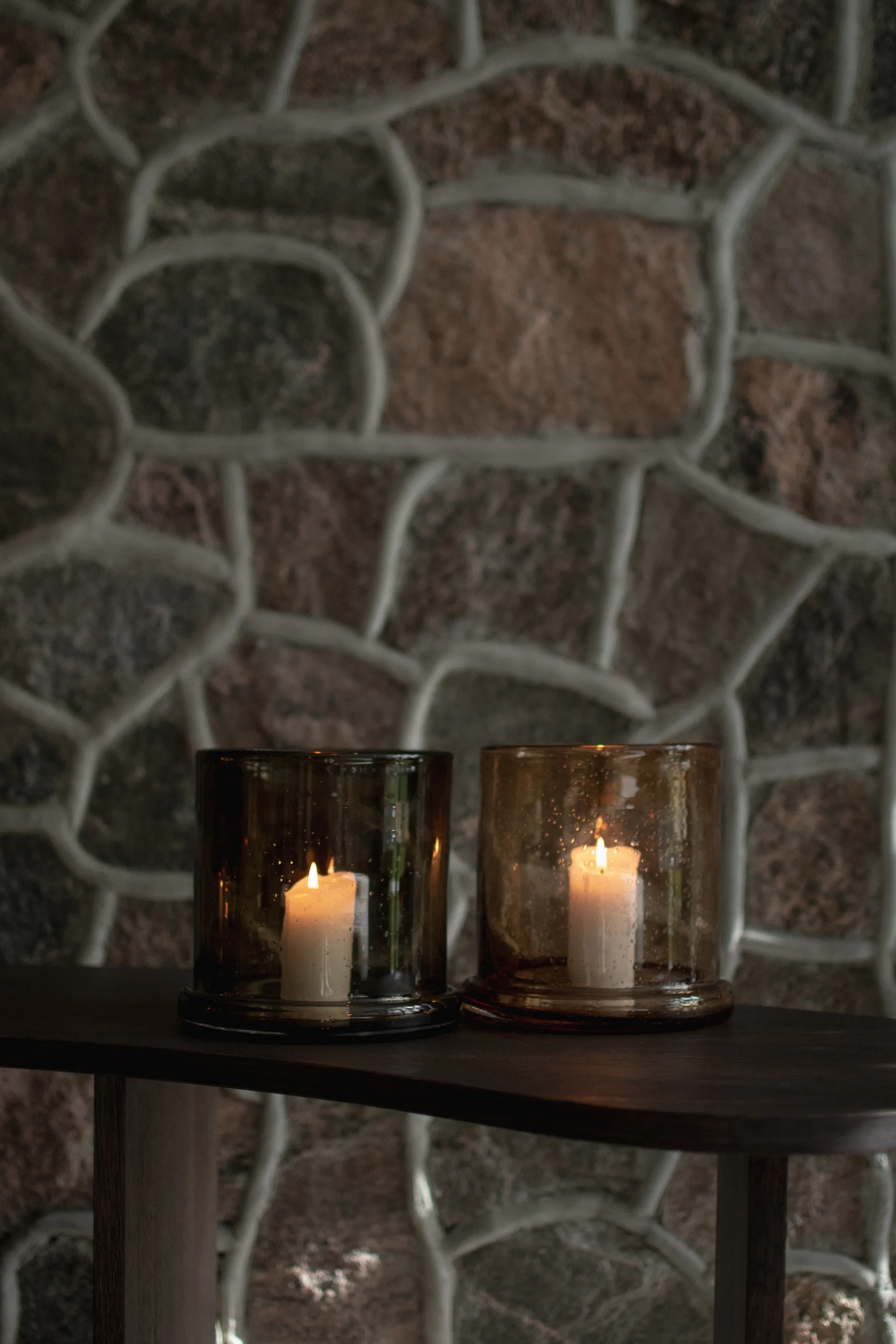 Bubble kaarsenhouder Ø20 cm, Brown DBKD