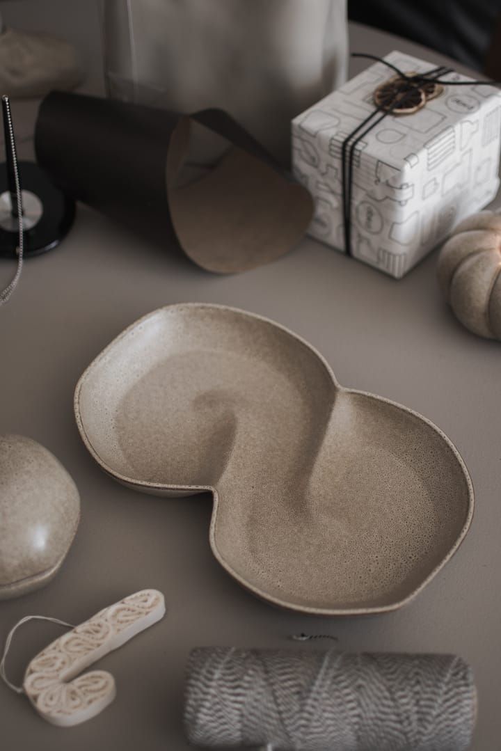 Bun kom met deksel 11x18 cm, Beige DBKD