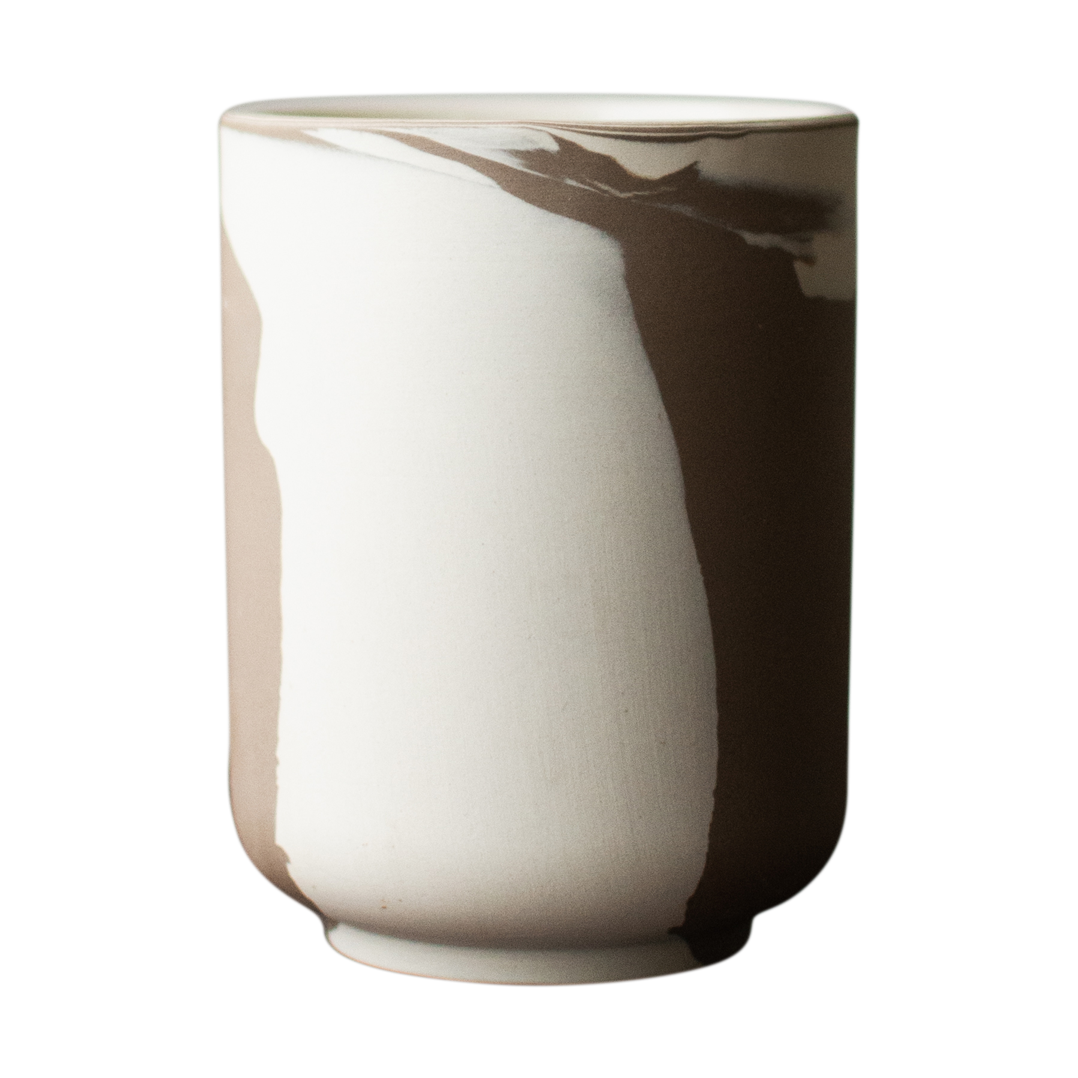 DBKD Calm pot S Brown-Beige | Scandinavisch Interieur | Bloempotten | Bruin