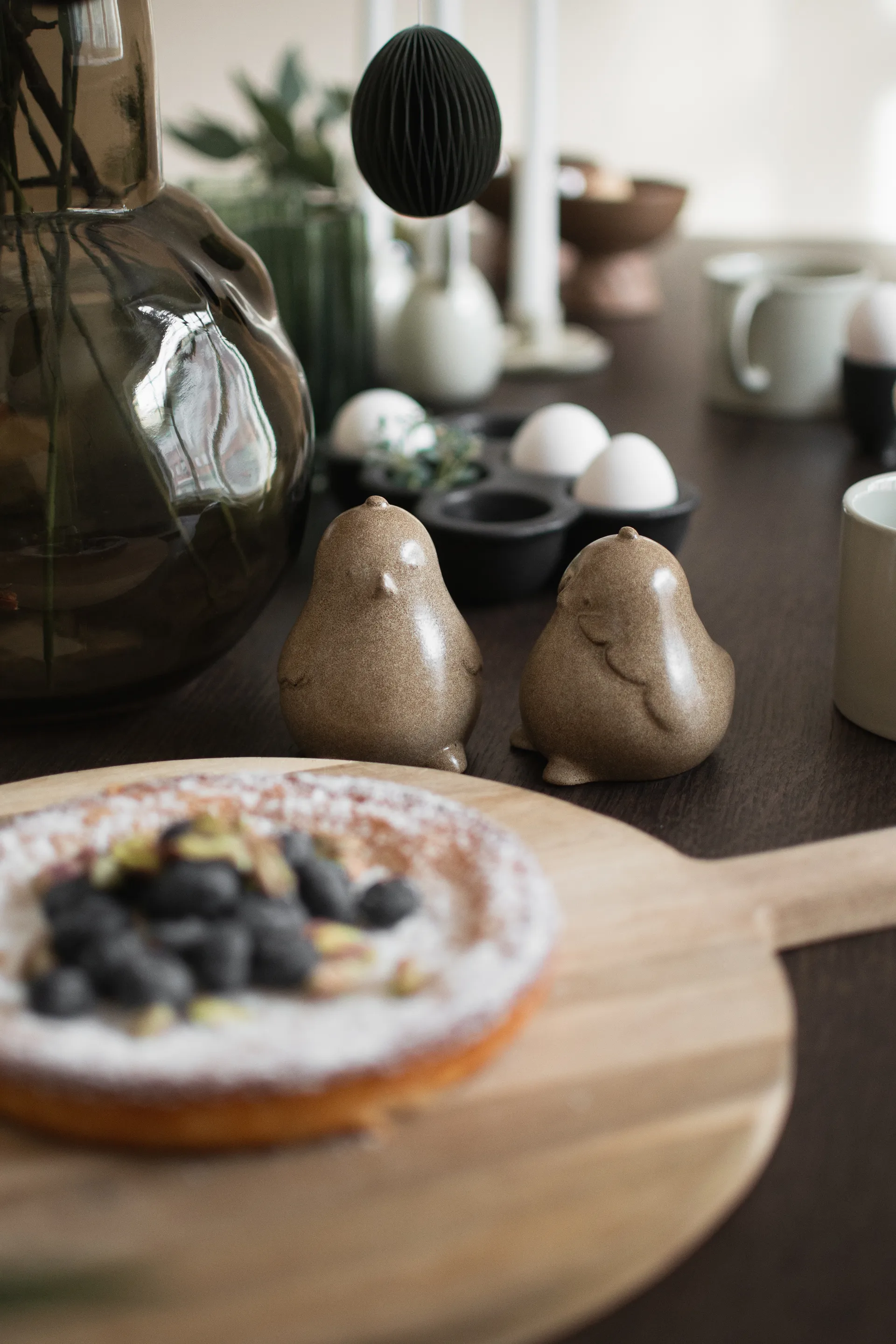 Chubby chicken paasdecoratie 2-pack, Beige DBKD