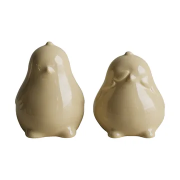 Chubby chicken paasdecoratie 2-pack - Shiny yellow - DBKD