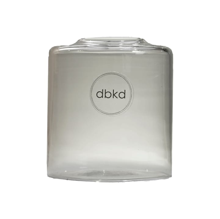 Clean glazen vaas smoke, Klein DBKD