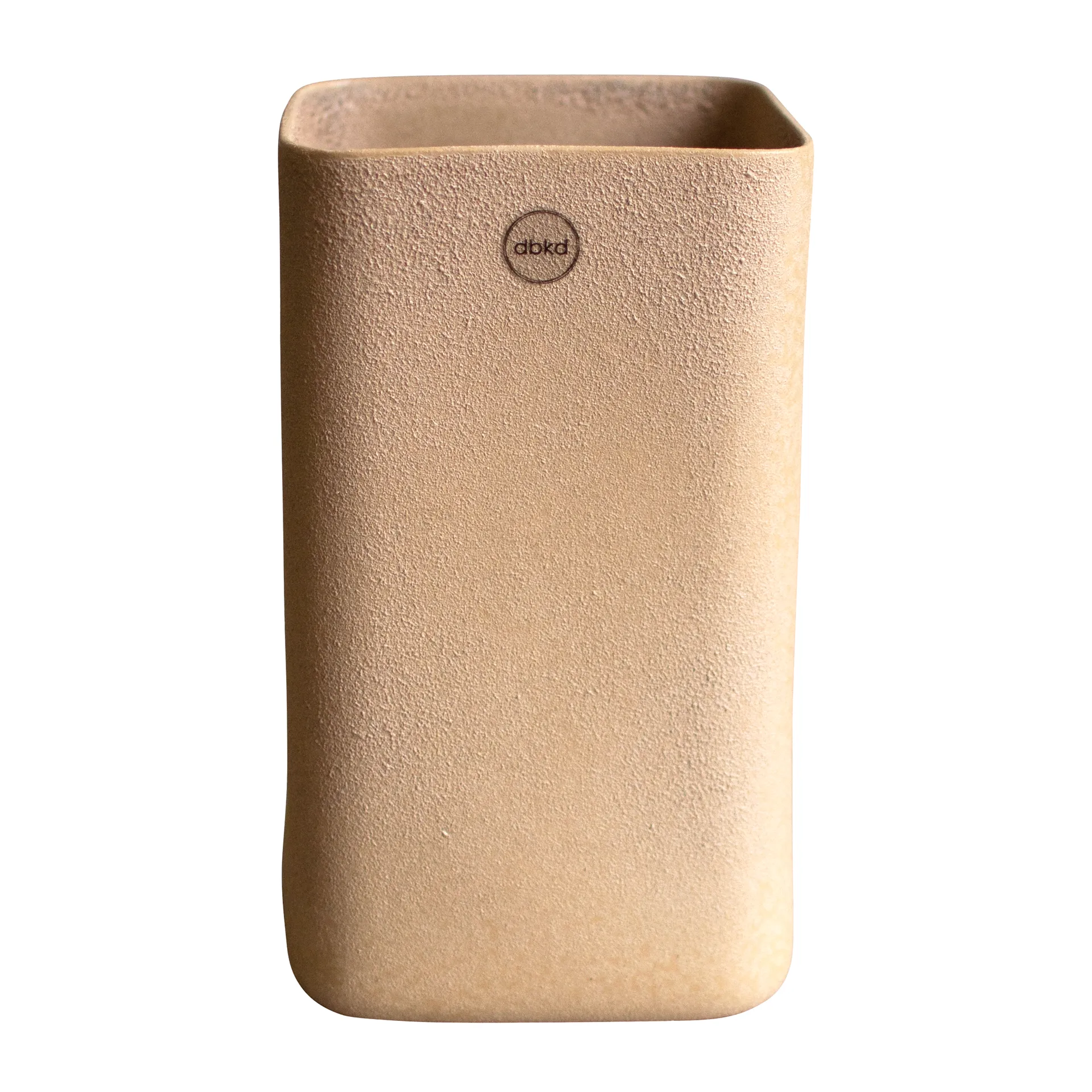 Cube pot large Ø13 cm, Sand DBKD