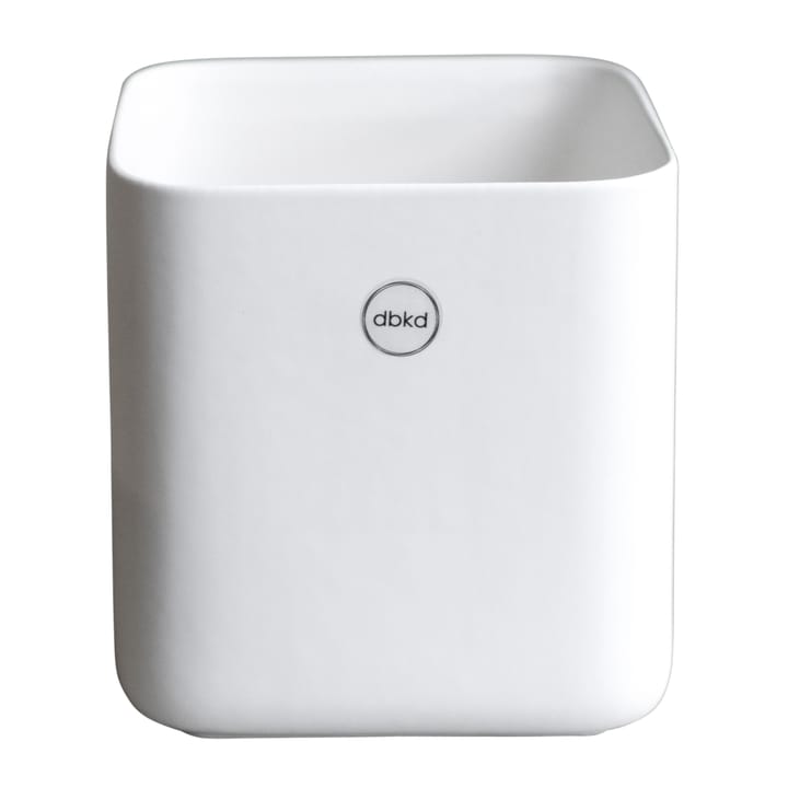 Cube pot small Ø13 cm - Matte White - DBKD