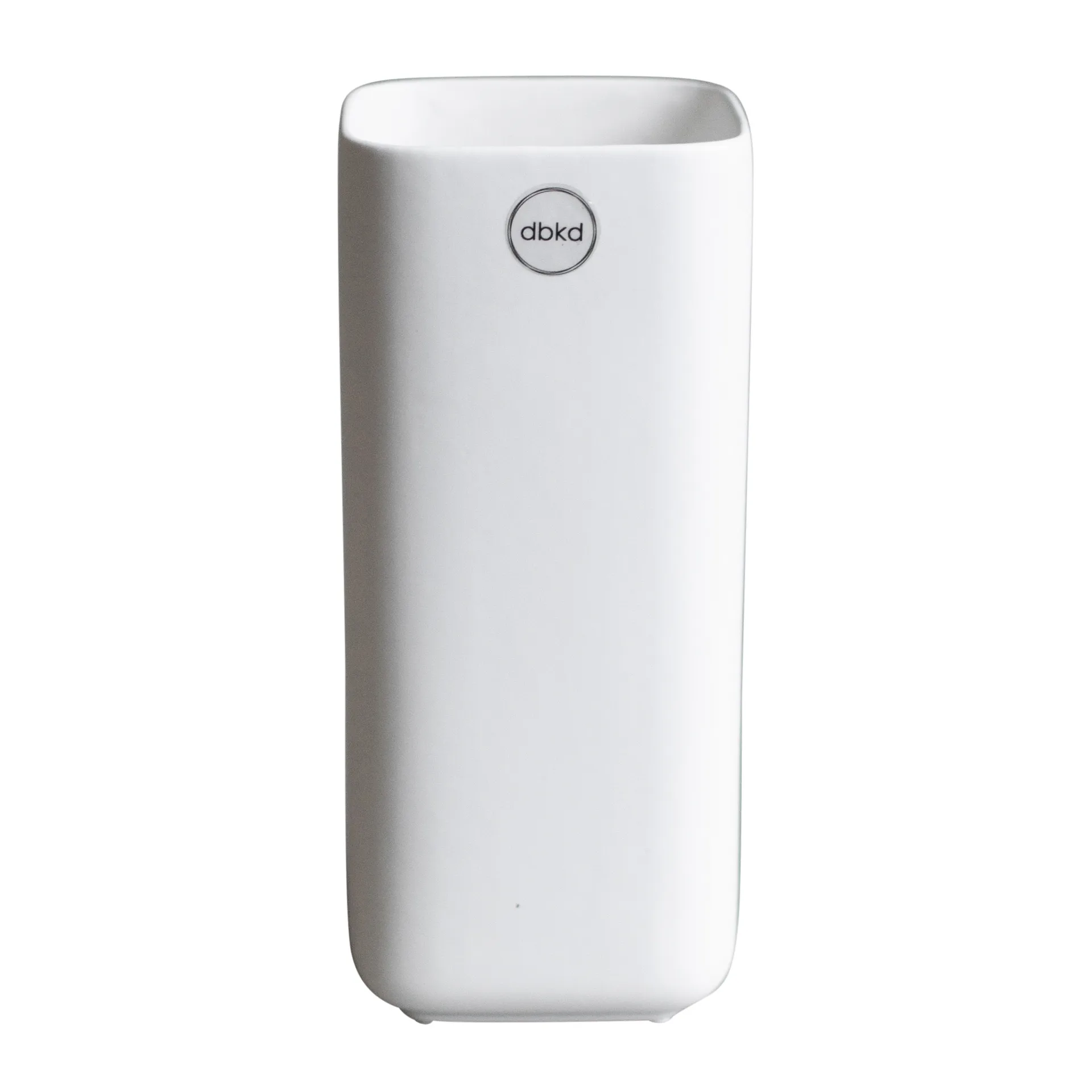 Cube vaas 20 cm, Matte White DBKD
