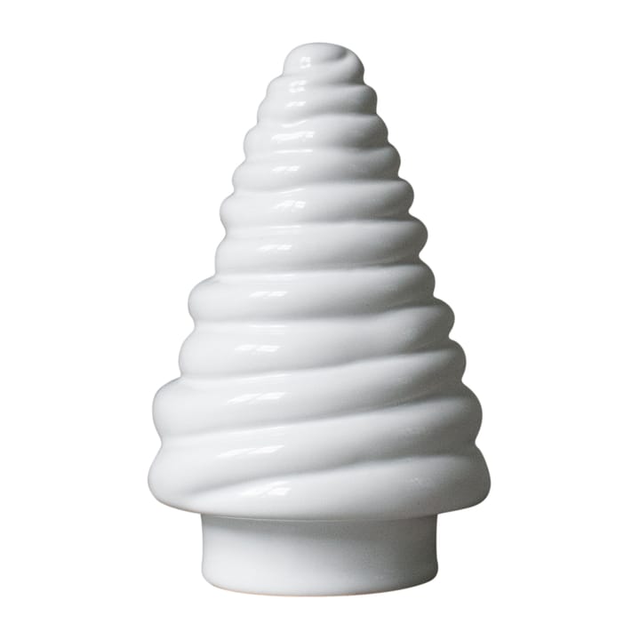 Curl tree decoratieve spar 13 cm - Shiny white - DBKD
