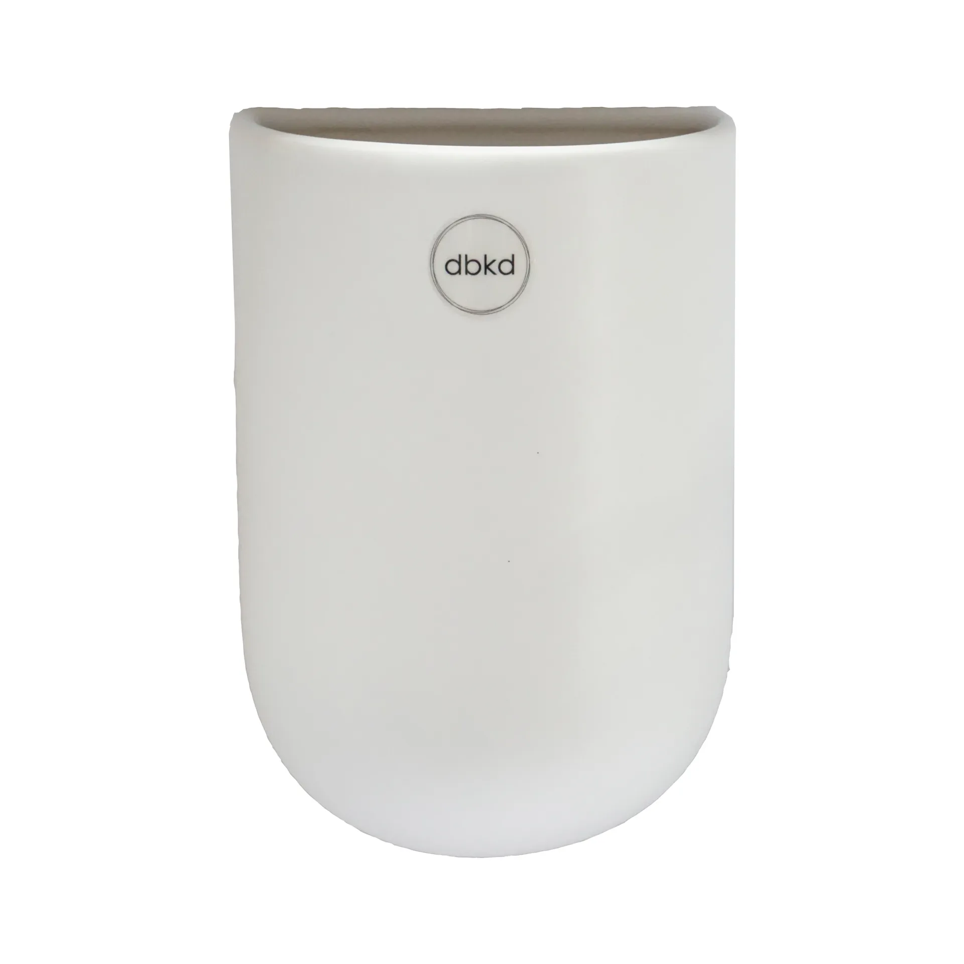Cut wandbloempot wit, medium DBKD