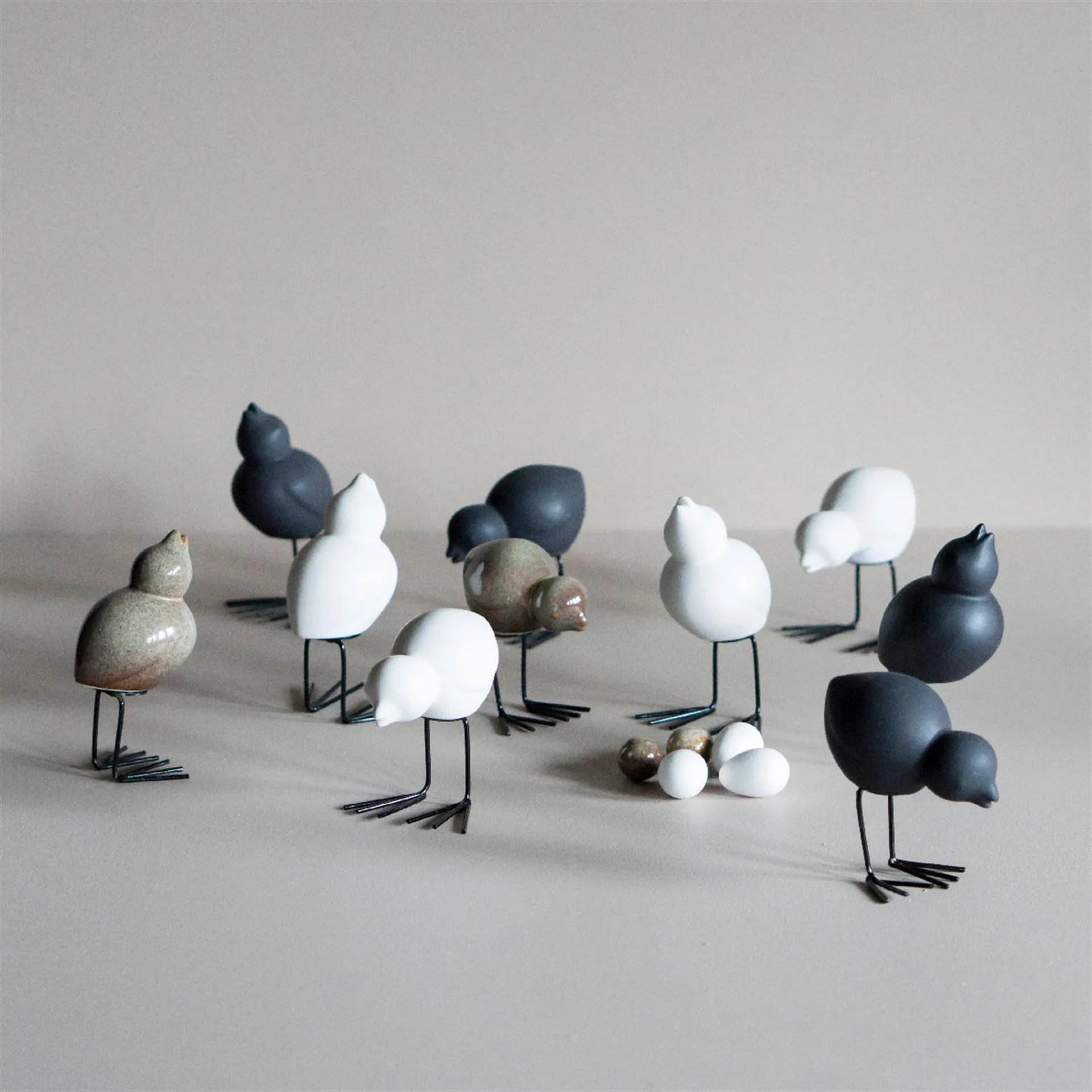 DBKD Swedish Birds paasdecoratie 2-pack, Black DBKD