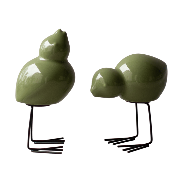DBKD Swedish Birds paasdecoratie 2-pack, Shiny green DBKD