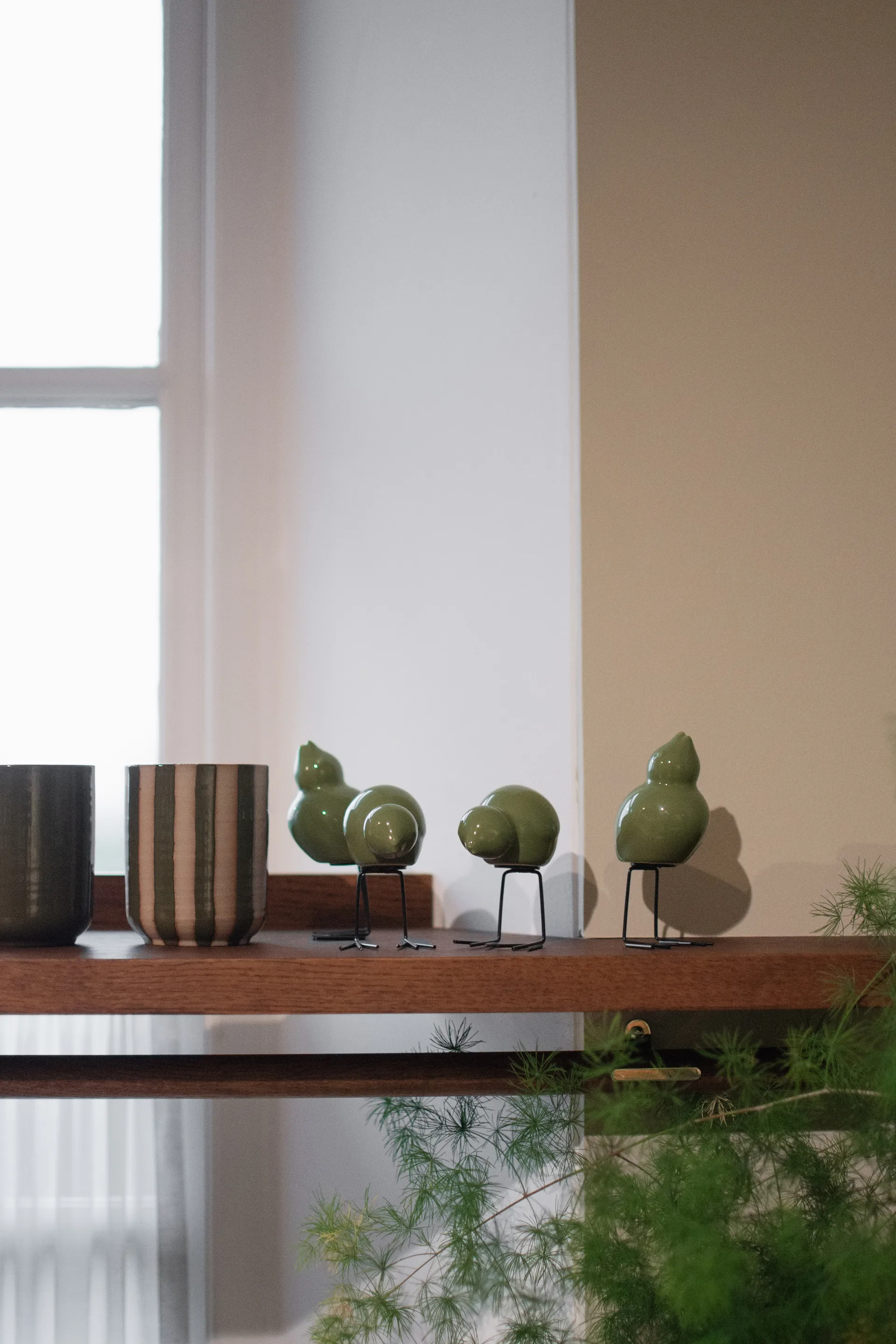 DBKD Swedish Birds paasdecoratie 2-pack, Shiny green DBKD