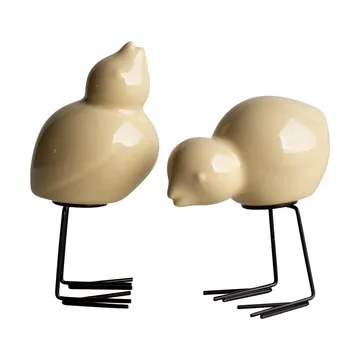 DBKD Swedish Birds paasdecoratie 2-pack - Shiny yellow - DBKD