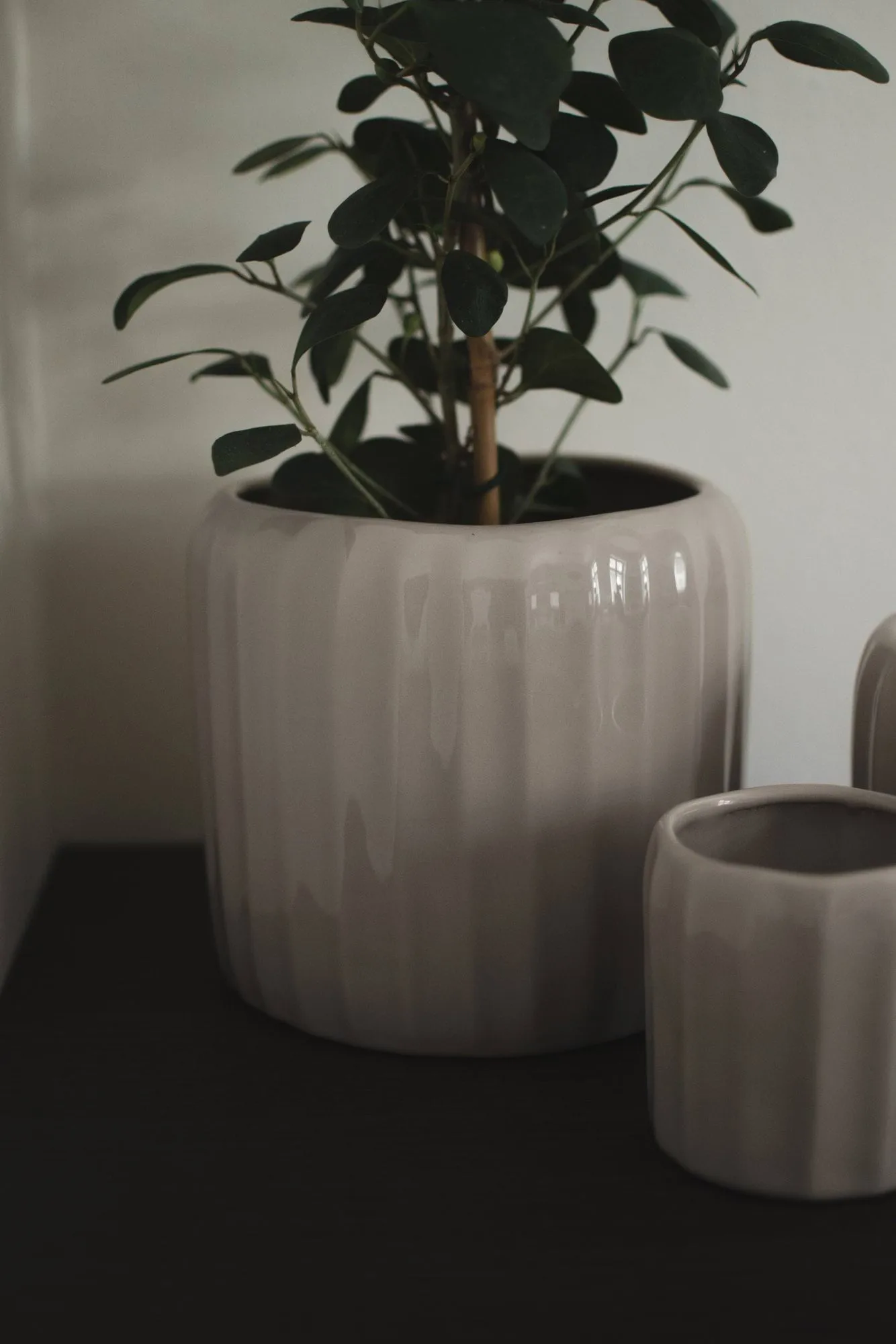 Ease bloempot, Glanzend mole, Ø20x18 cm DBKD