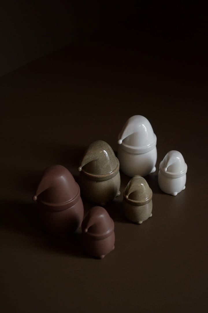 Eating Santa kom met deksel groot, Maroon DBKD