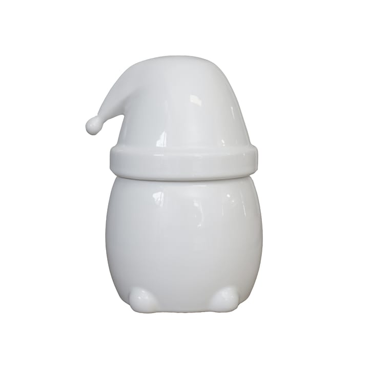 Eating Santa kom met deksel groot - Shiny white - DBKD