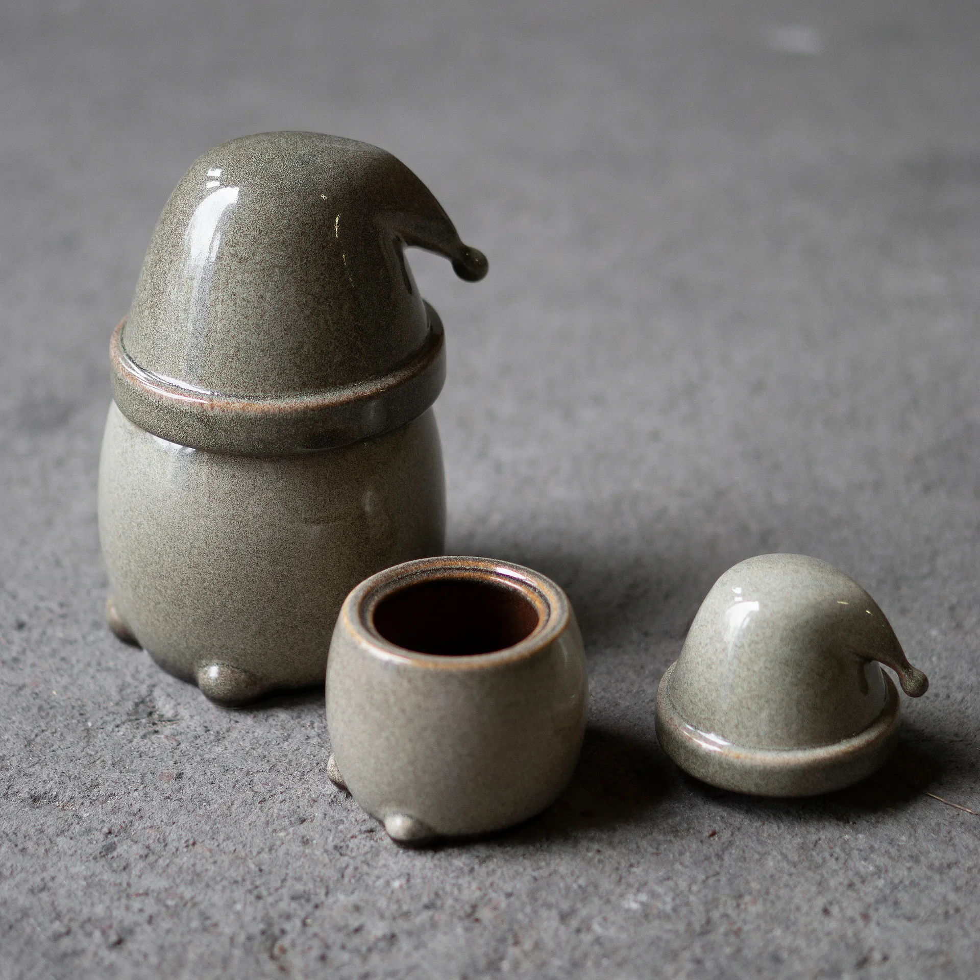 Eating Santa kom met deksel klein, Multi DBKD