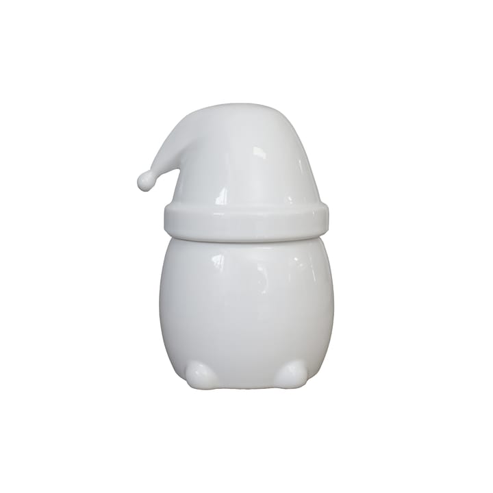 Eating Santa kom met deksel klein - Shiny white - DBKD