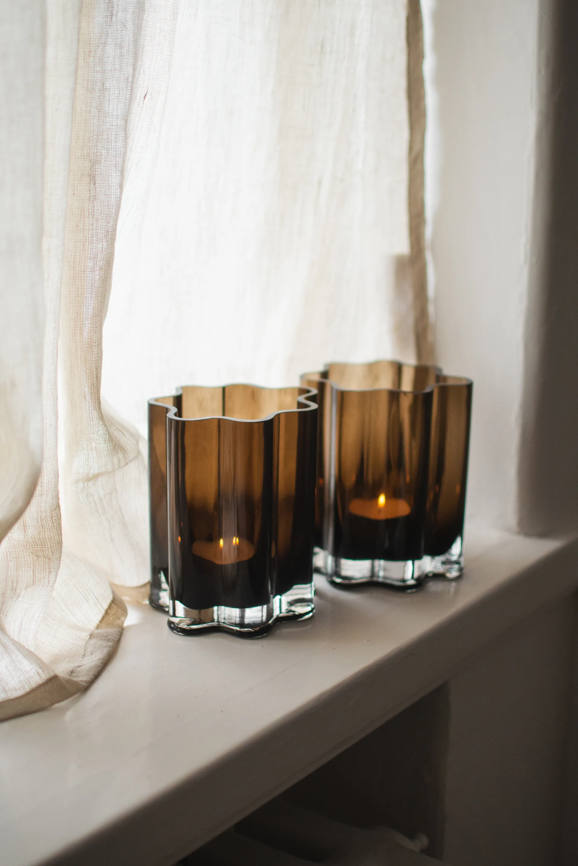 Filter lantaarn, Brown, Ø11,5x13 cm DBKD