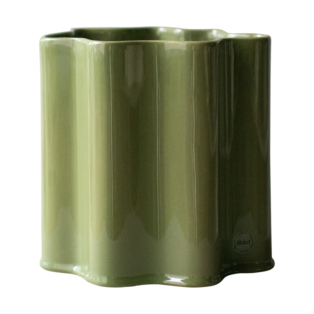 Filter pot, Shiny green, Ø18 cm DBKD