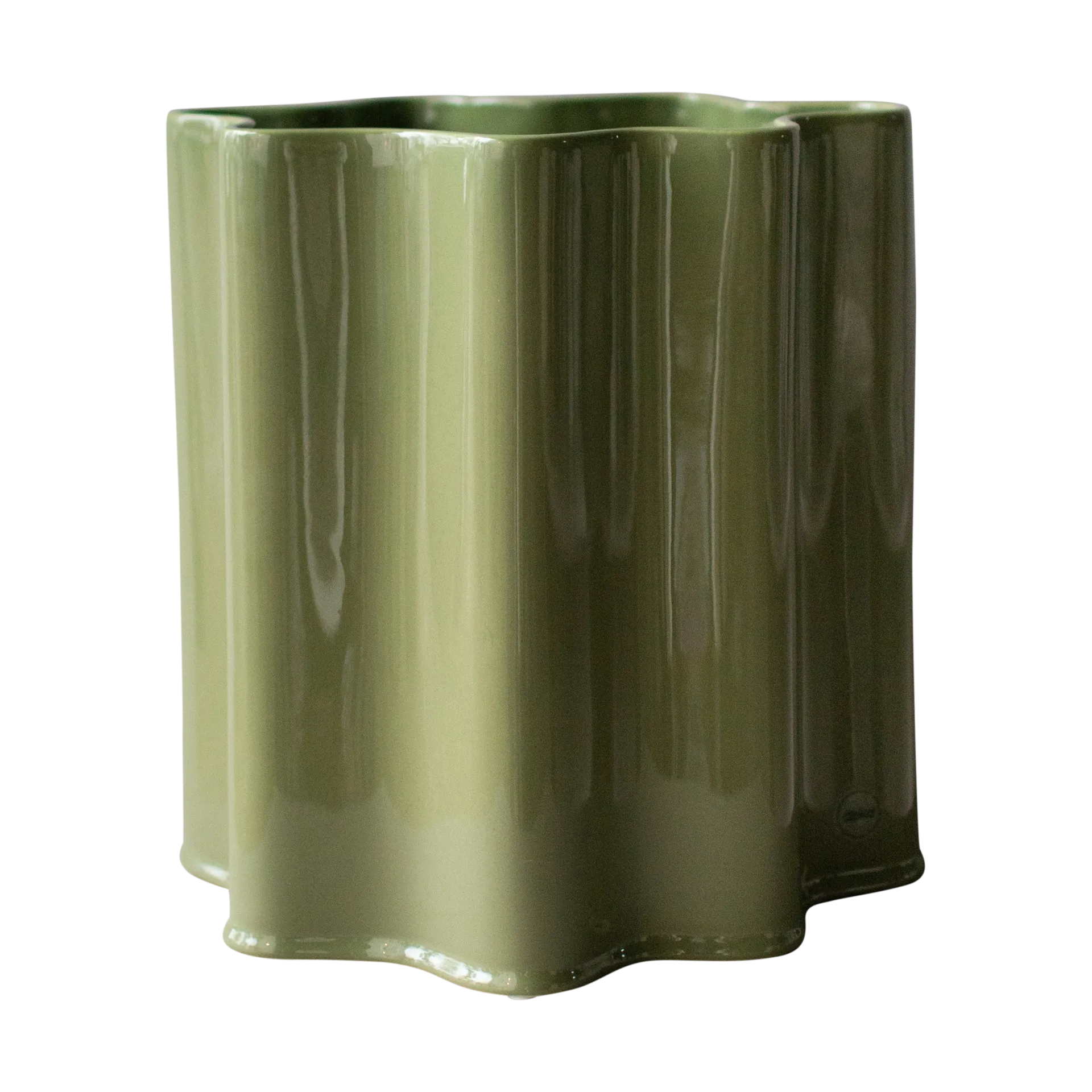 Filter pot, Shiny green, Ø25 cm DBKD