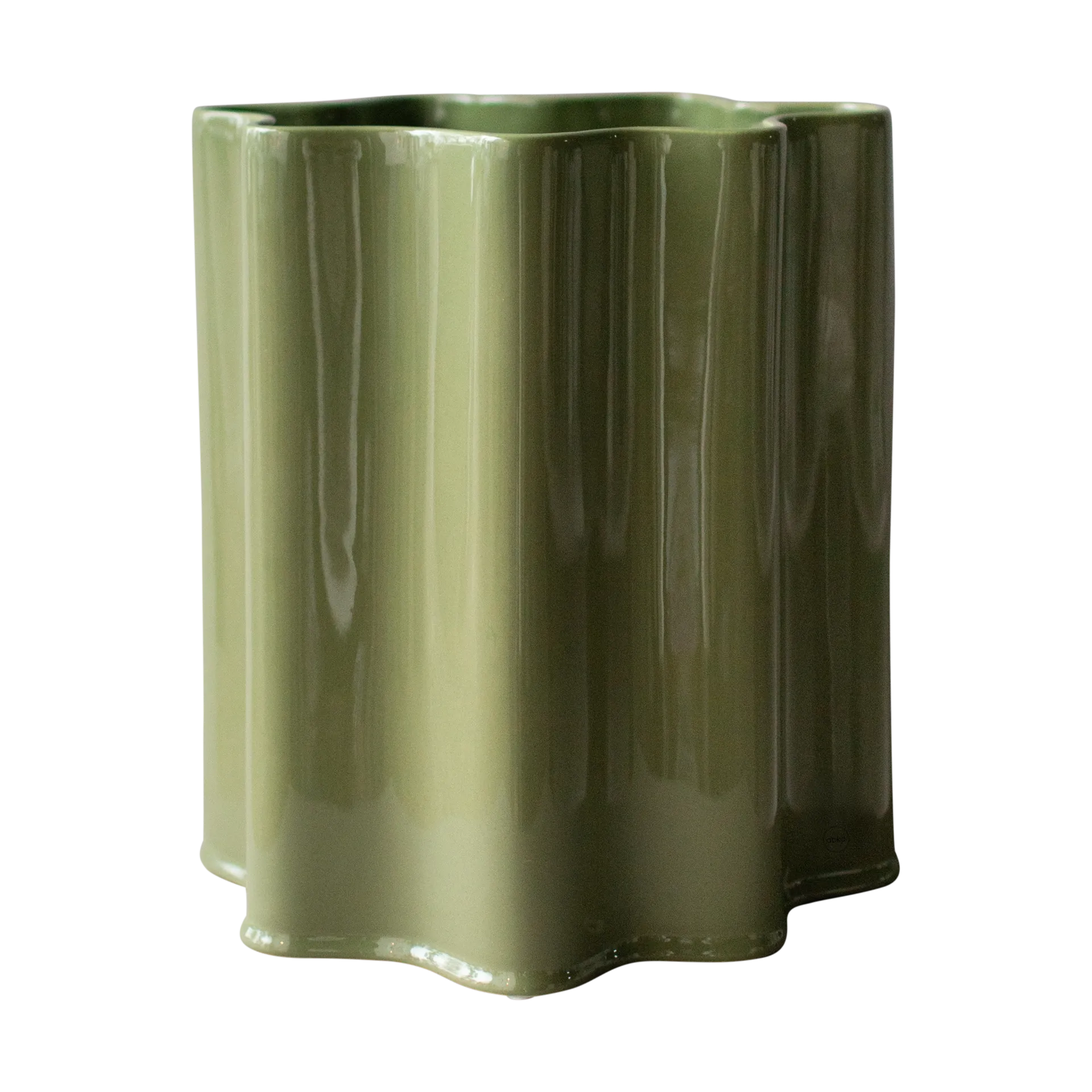 Filter pot, Shiny green, Ø41 cm DBKD