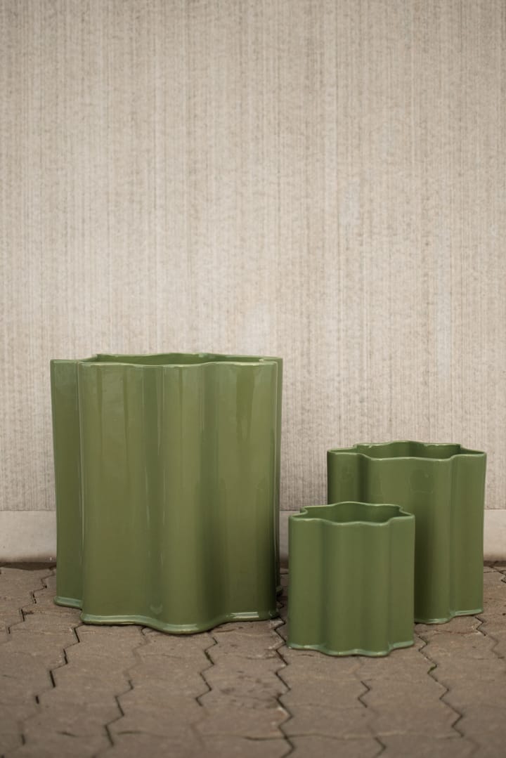 Filter pot, Shiny green, Ø41 cm DBKD