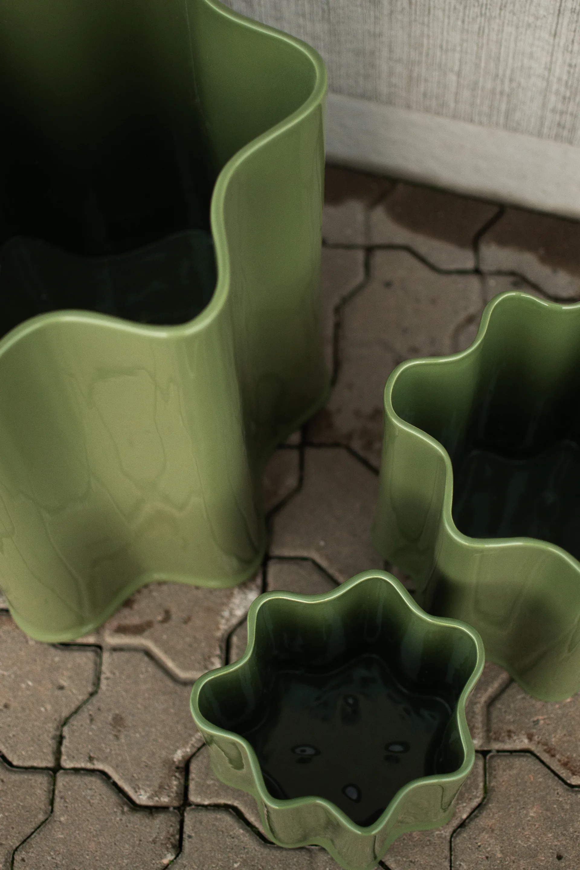 Filter pot, Shiny green, Ø41 cm DBKD