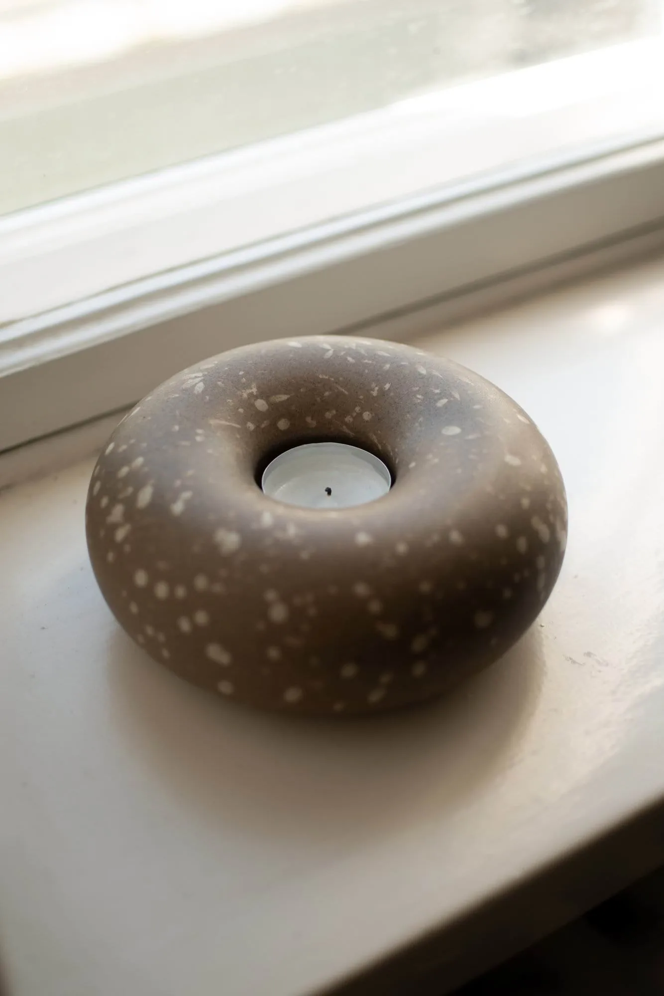 Float waxinelichthouder, Brown dot DBKD