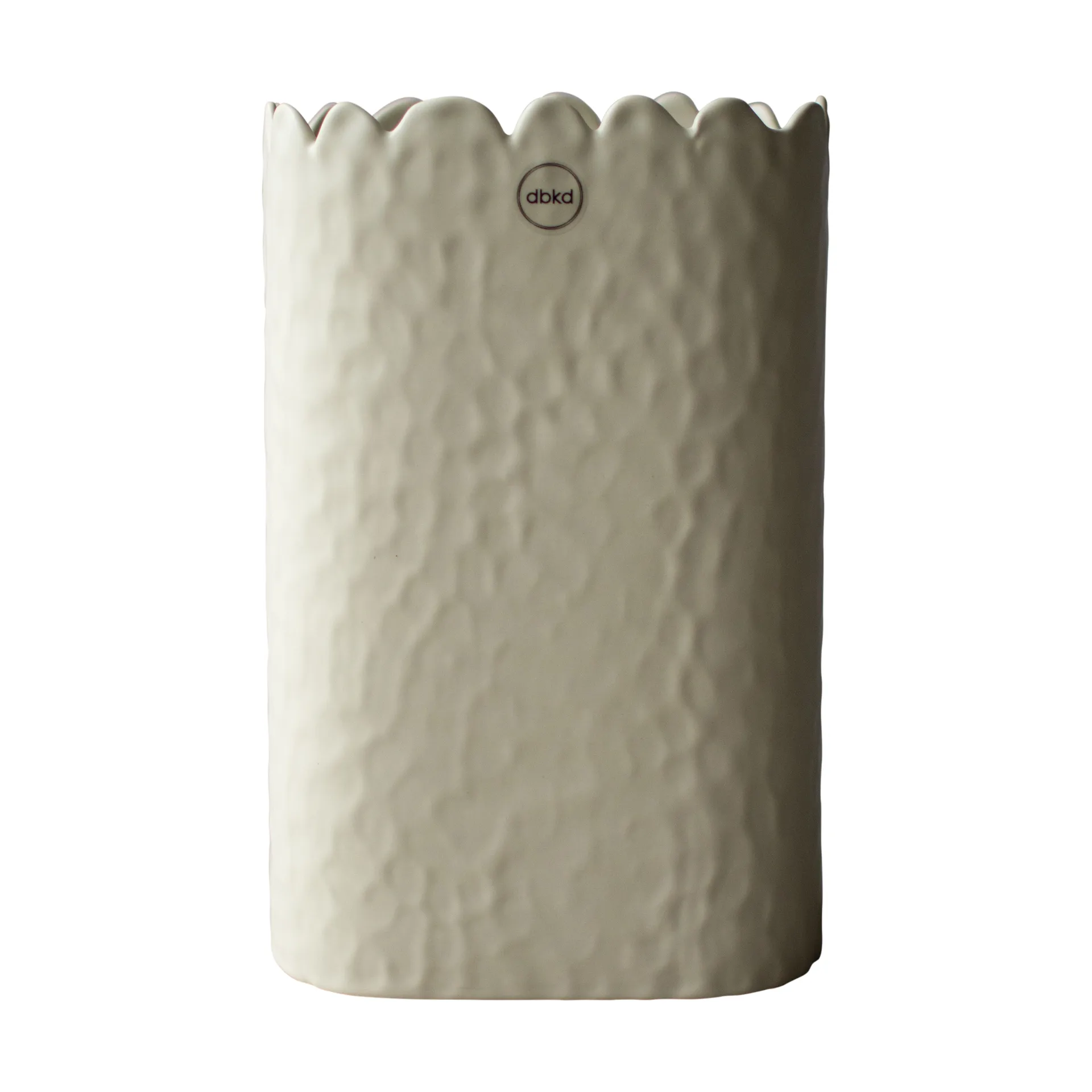 Flowery vaas 20 cm, Creme DBKD