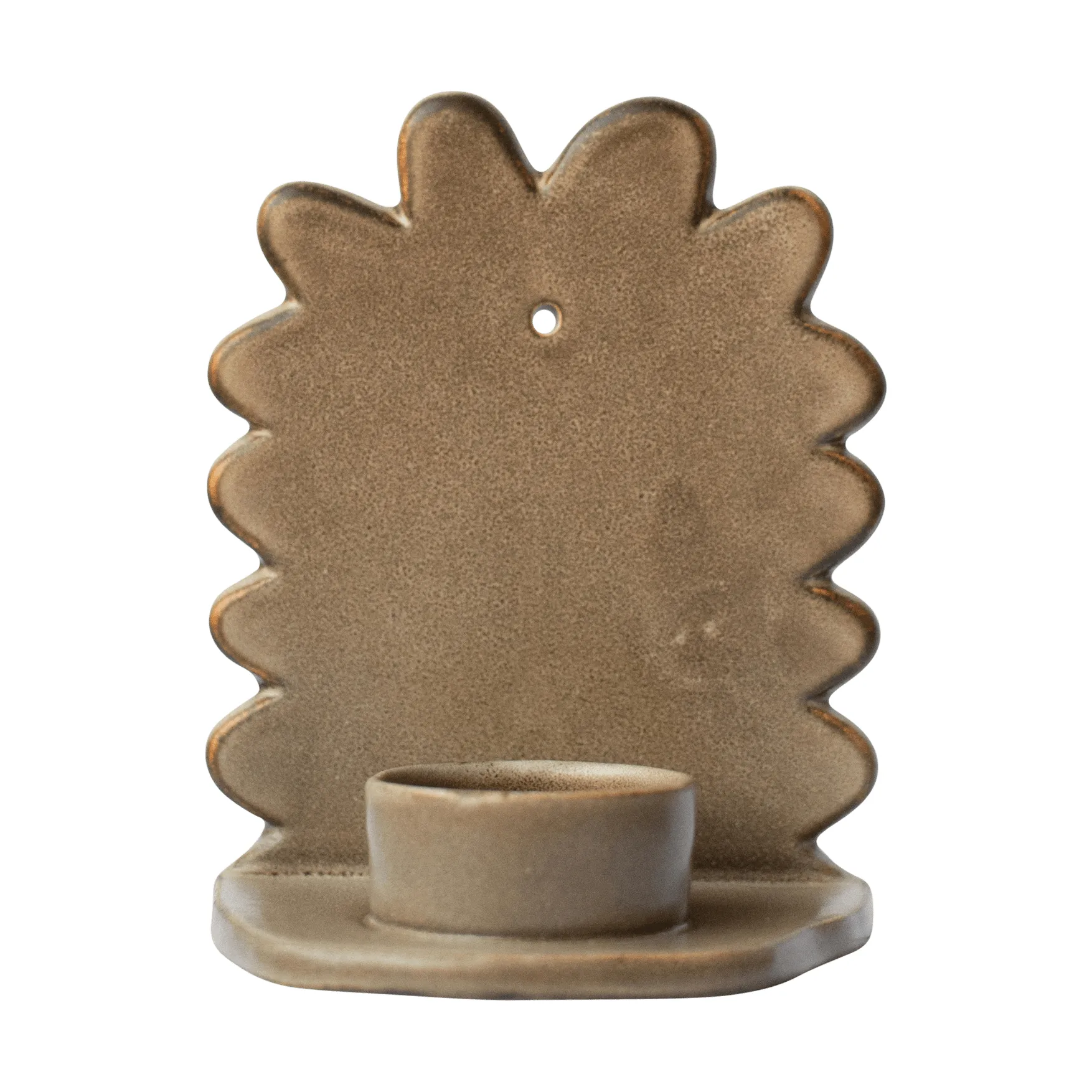 Flowery wandkandelaar, Beige DBKD