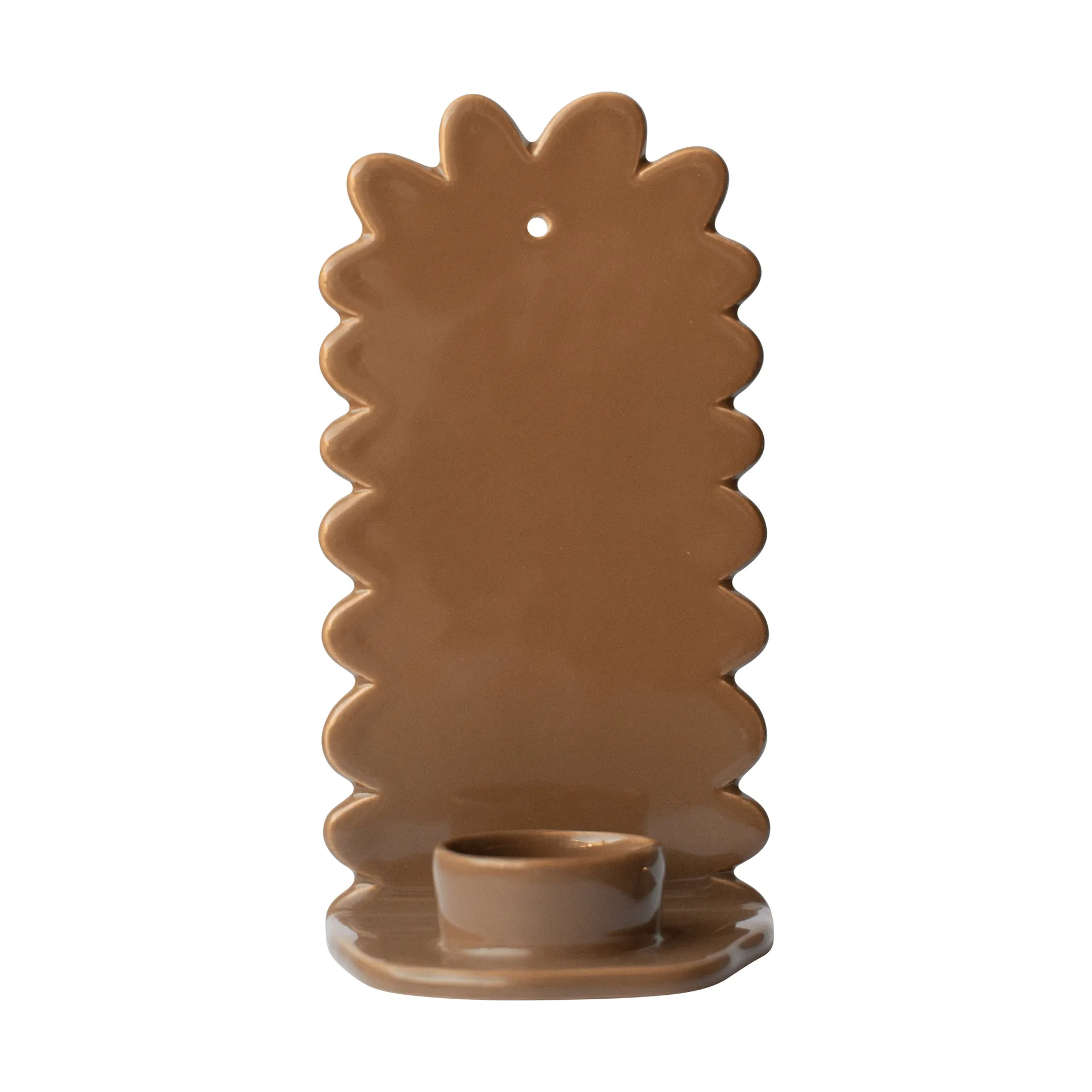 Flowery wandkandelaar, Glanzend nougat DBKD